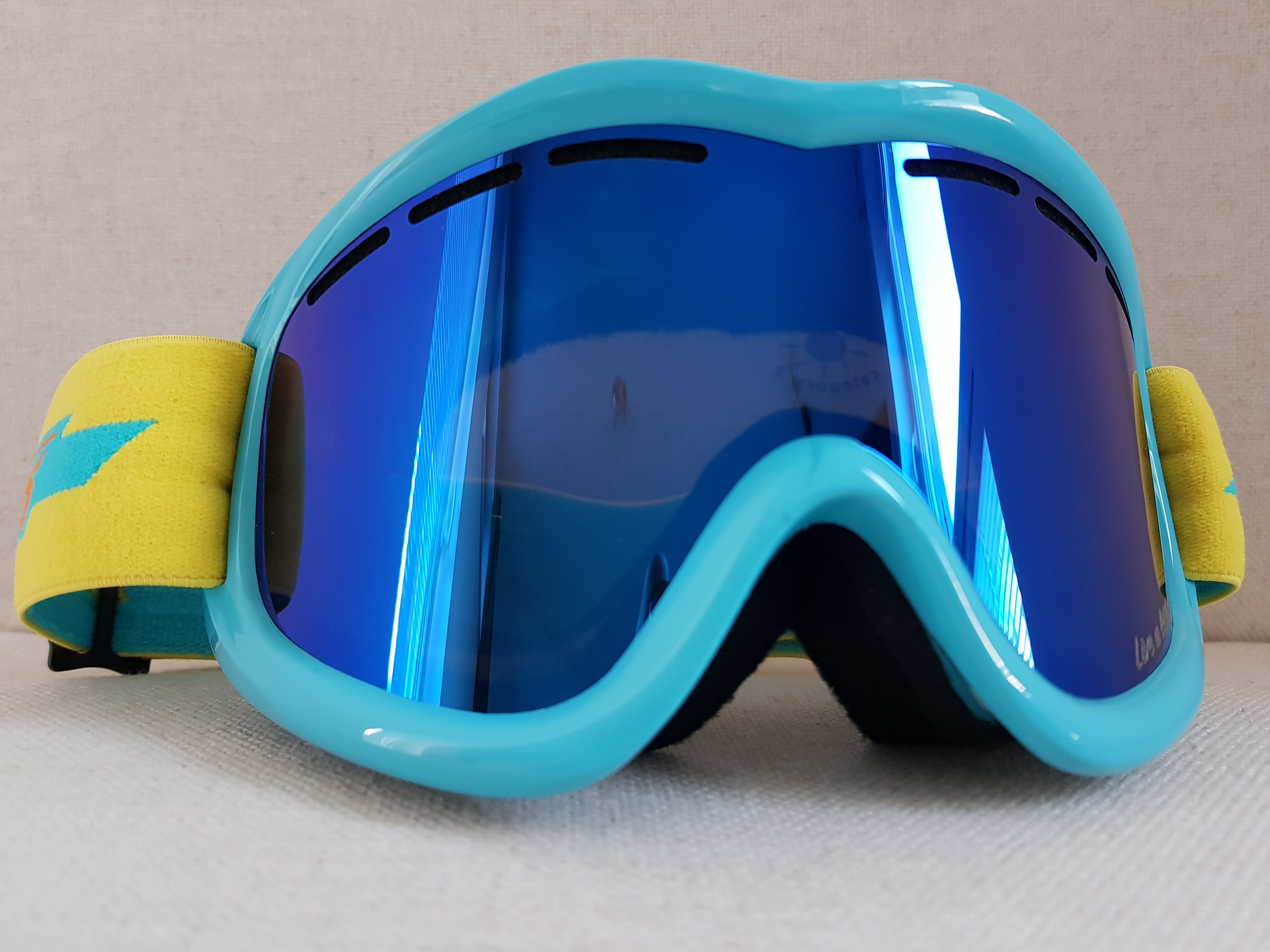 VZOREK Lyžařské brýle KASK - MASK 2 Blue, modrá VLT Cat 2 (ROZBALENO SKLADEM)