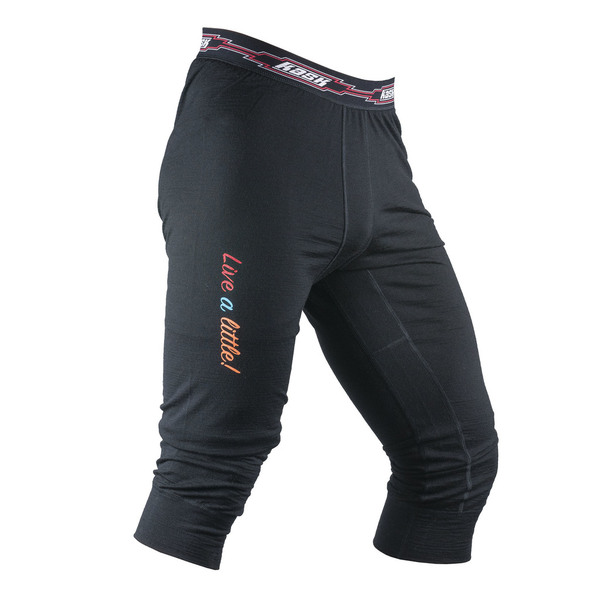 Pánské merino kalhoty KASK - Mens Longjohn HOT 200 3/4, černá