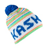 Háčkovaná čepice KASK - Logo Stripe, bílá