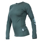 Dámské merino tričko KASK - Womens Crew 160 HOT, tmavě zelená