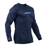 Pánské merino tričko KASK - Crew Logo WARM 160, tmavě modrá