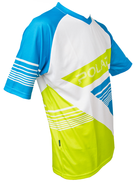 Pánský freeride dres Polaris - AM Gravity, Cyan/Lime