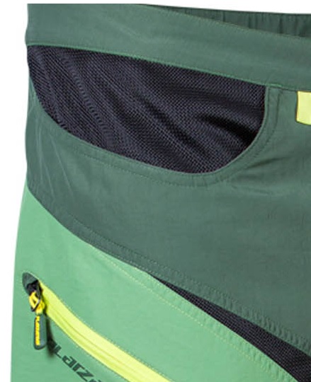 Kraťasy Platzangst - Trailslide, zelená