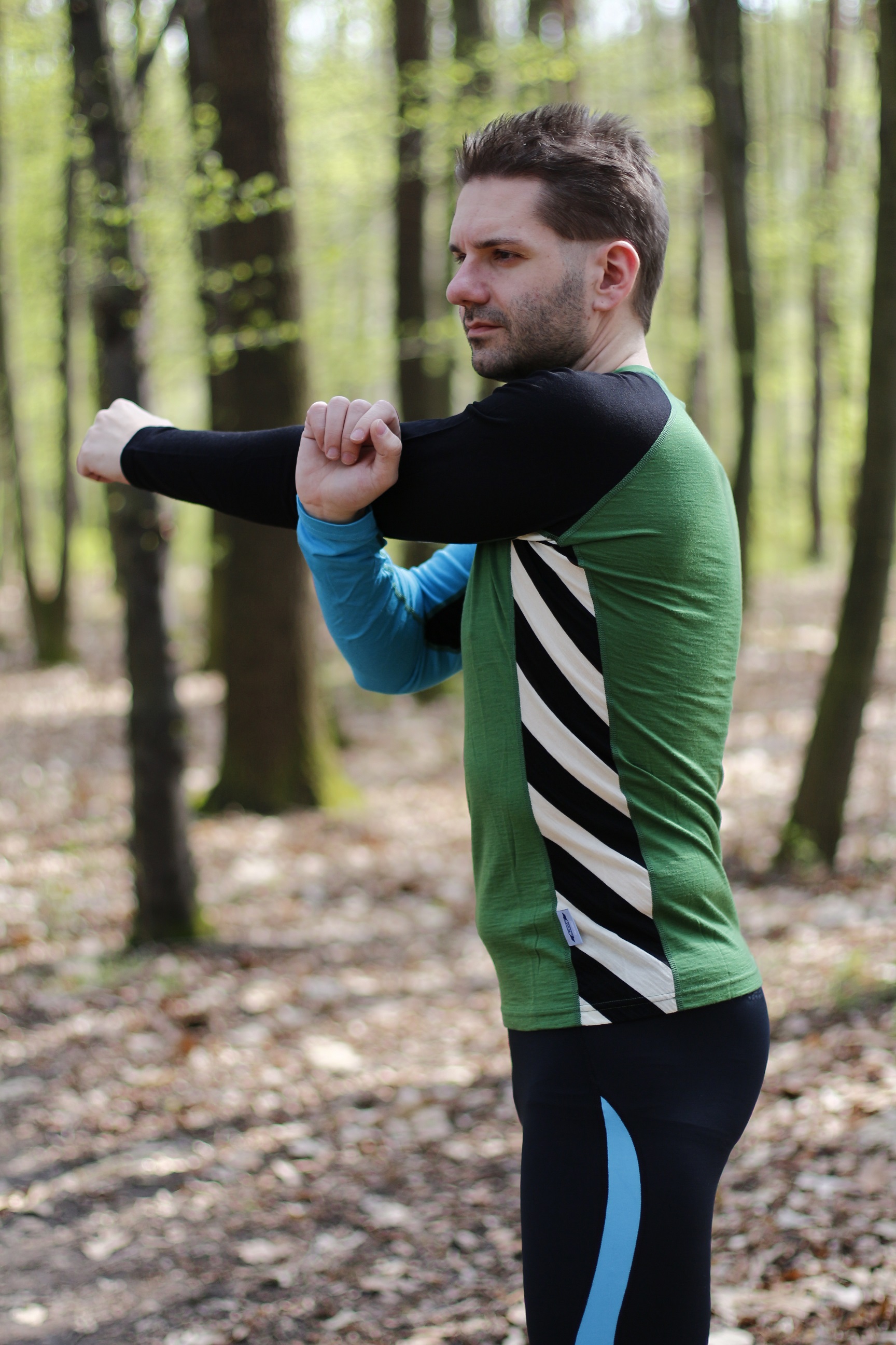 Pánské merino tričko KASK - Crew 160, tmavě zelená