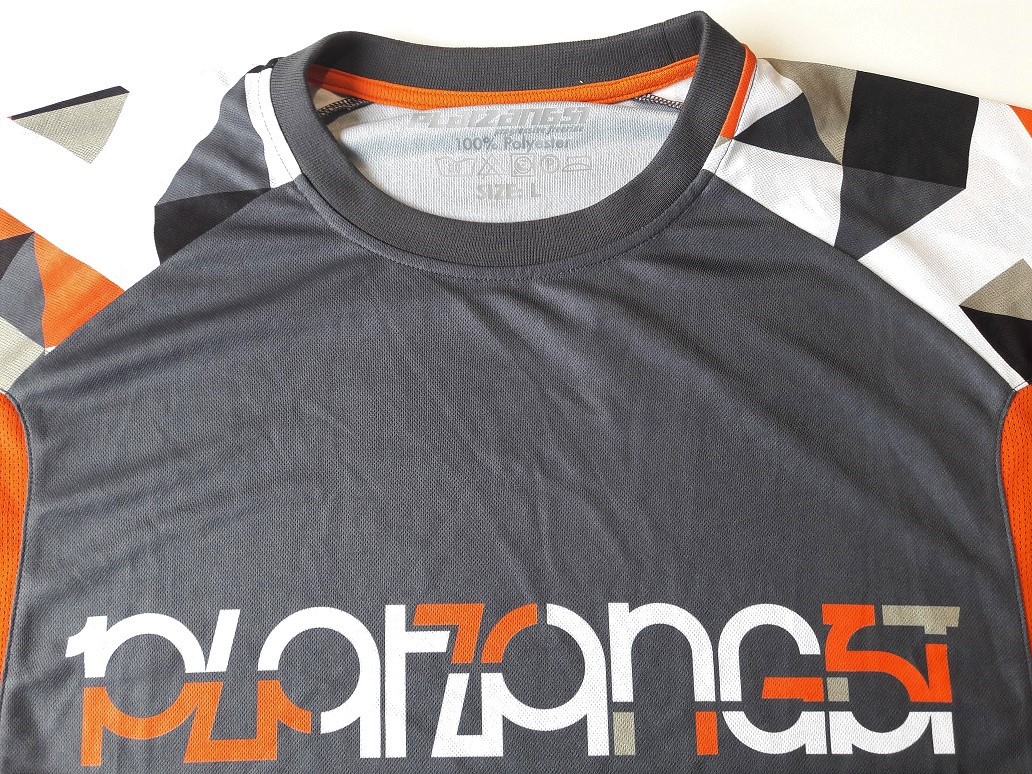 Pánský freeride dres Platzangst - Mosik šedá/oranžová