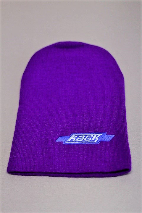 Dětská pletená čepice KASK - Kids Karamell, fialová