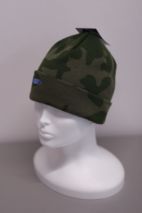 Dětská pletená čepice KASK - Kids Karamell Camo, khaki
