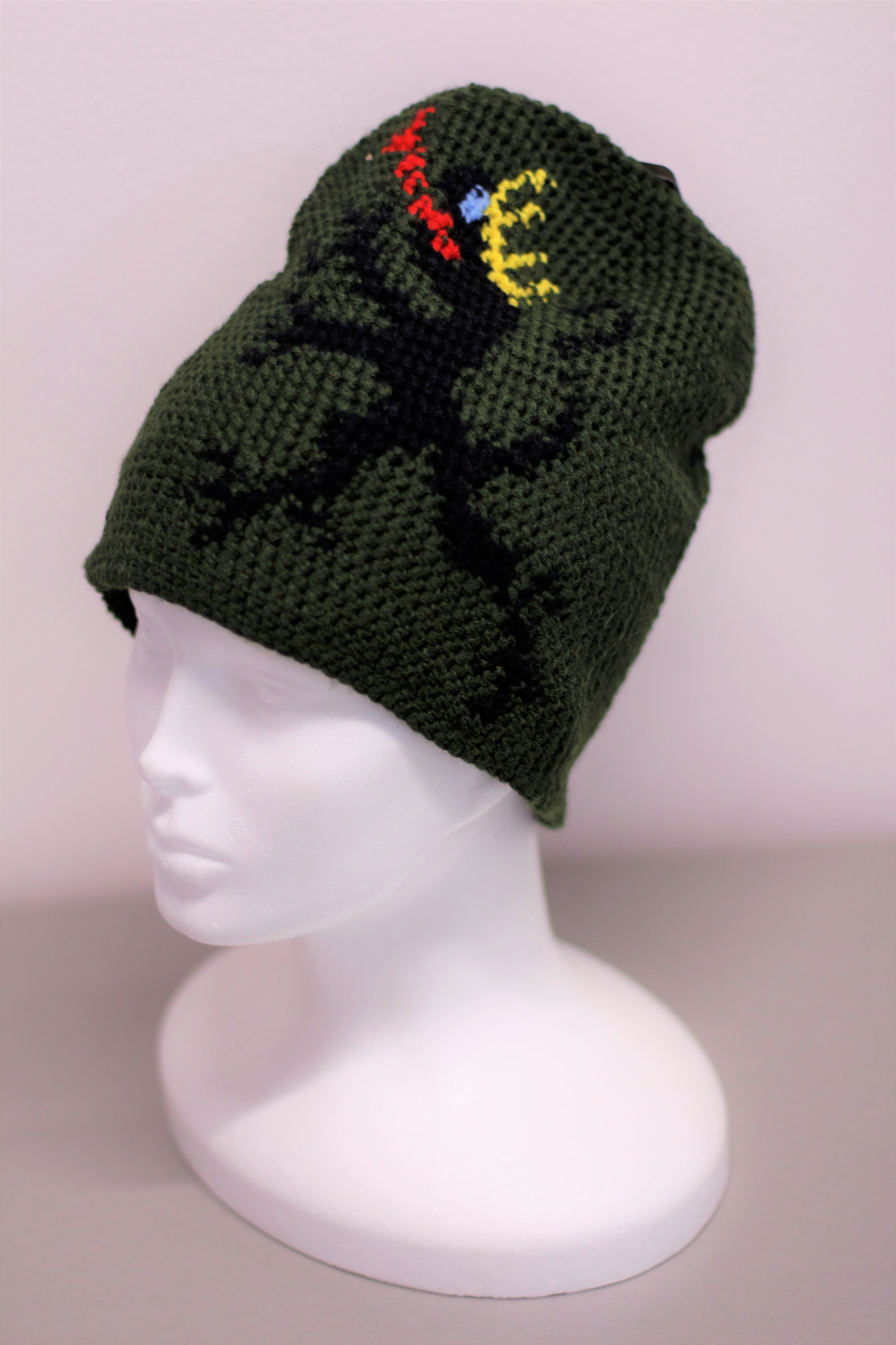 Háčkovaná čepice KASK - Lion Army