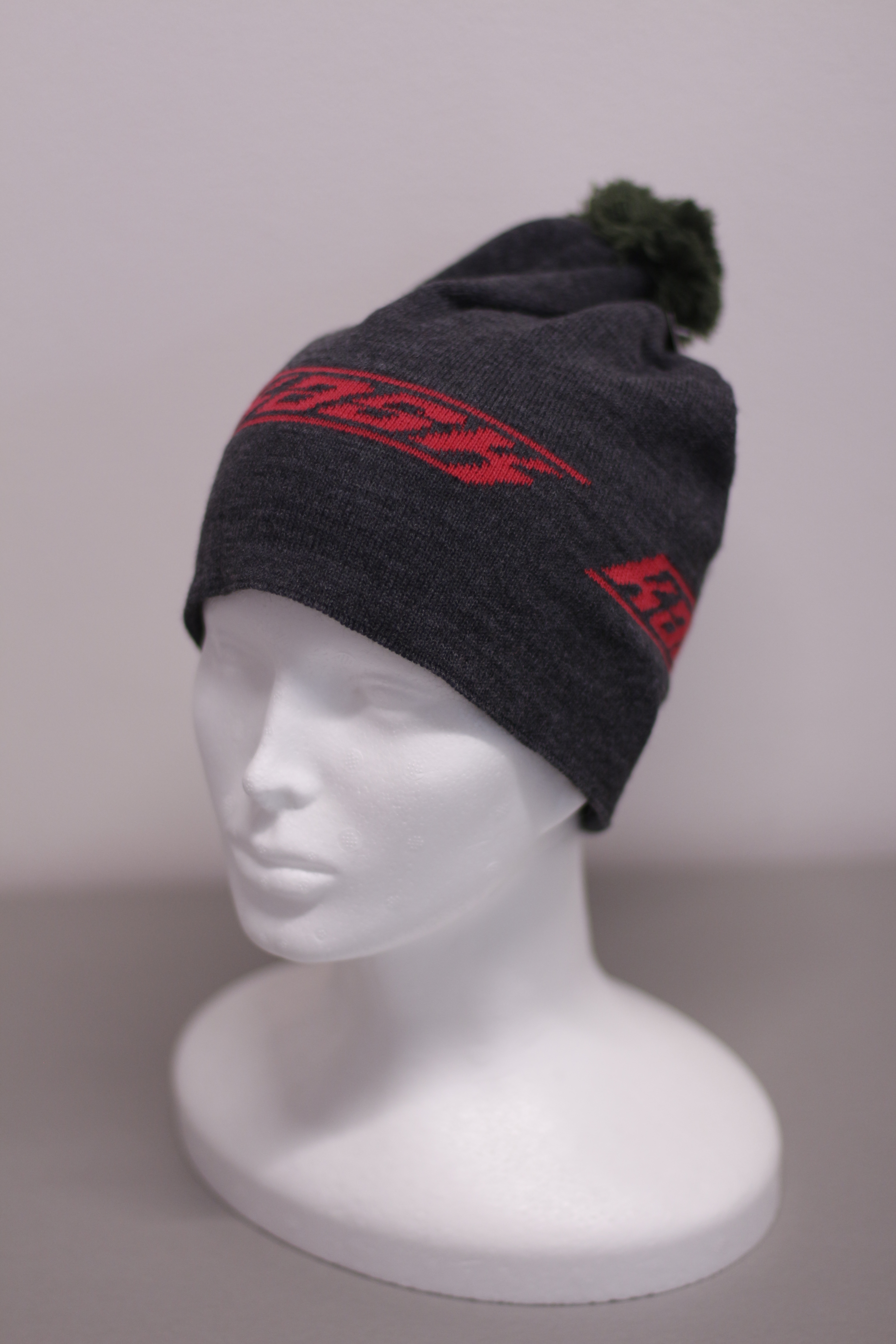 Pletená čepice KASK - Logo Beanie, šedá