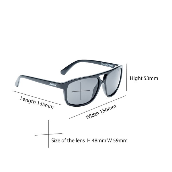 Sluneční brýle KASK - EYE 2 Matte Black Frame, Grey Lens, C3