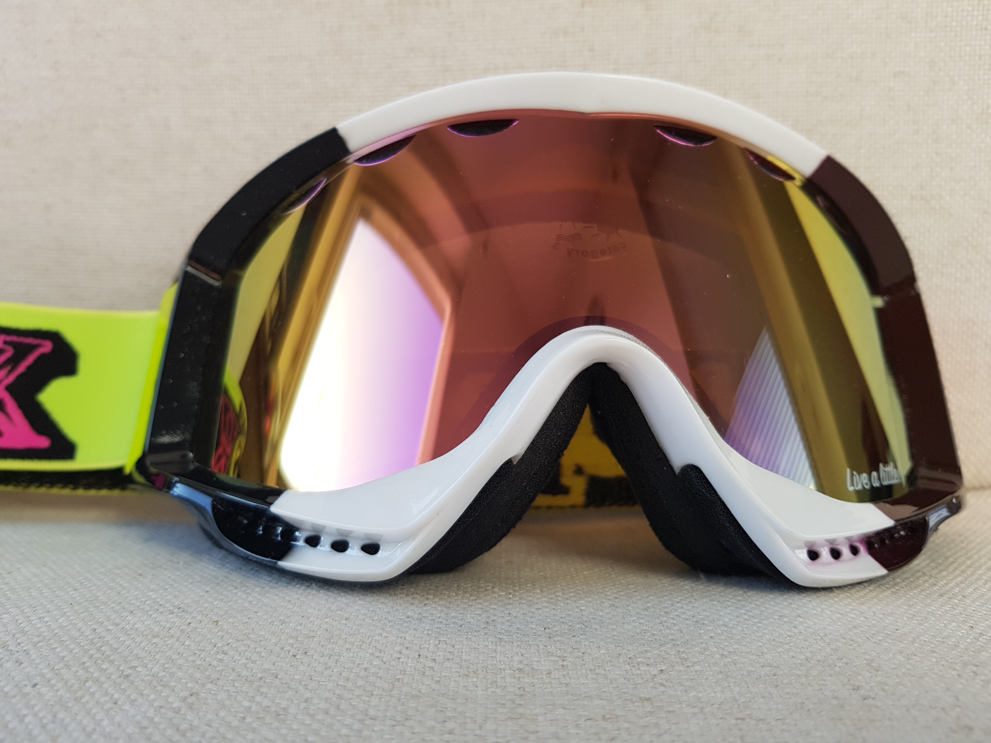 Lyžařské brýle KASK - MASK 3 WHITE, bílá, VLT Cat 3