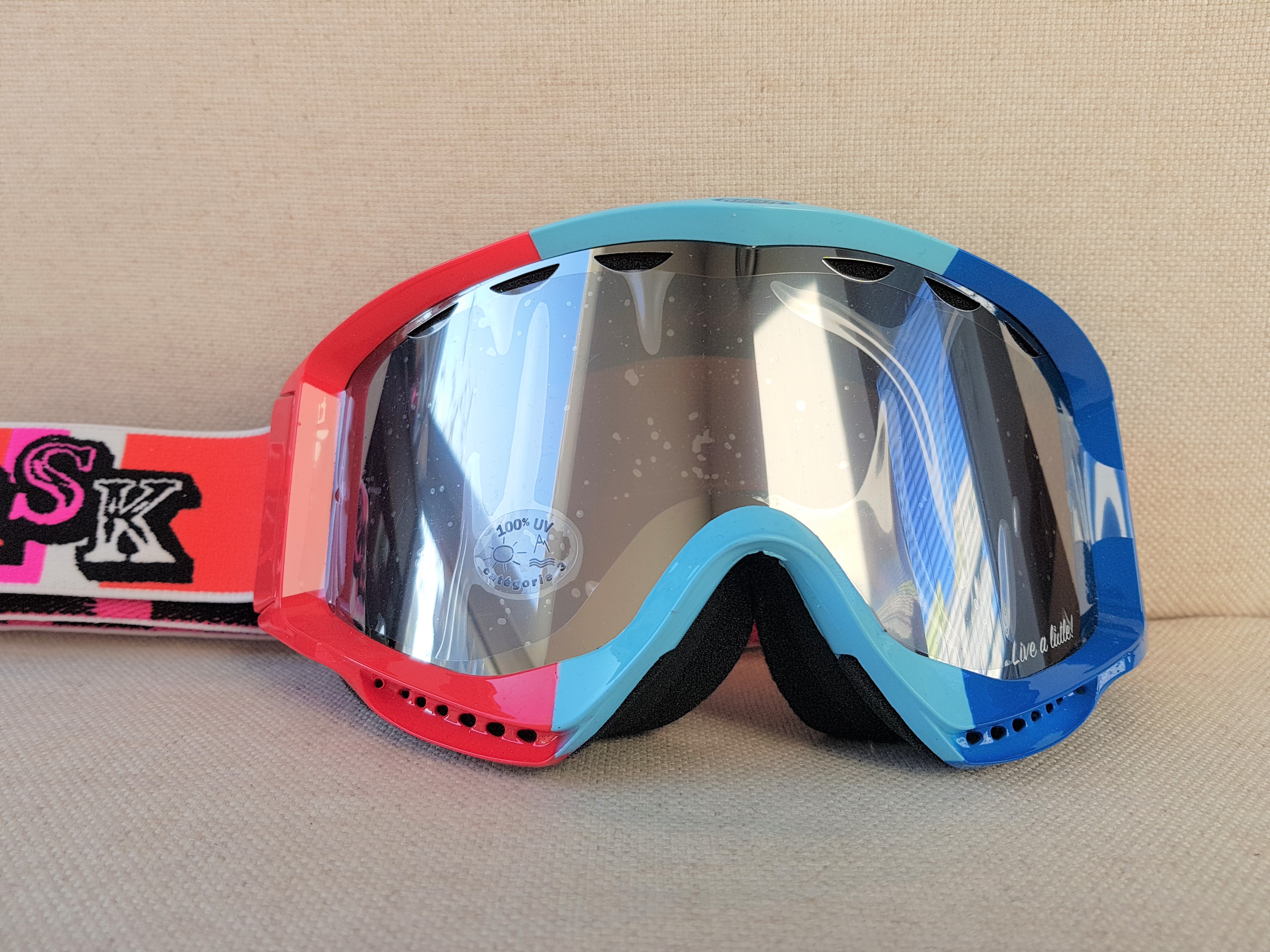 Lyžařské brýle KASK - MASK 3 Multi Circus, červená/modrá, VLT Cat 3