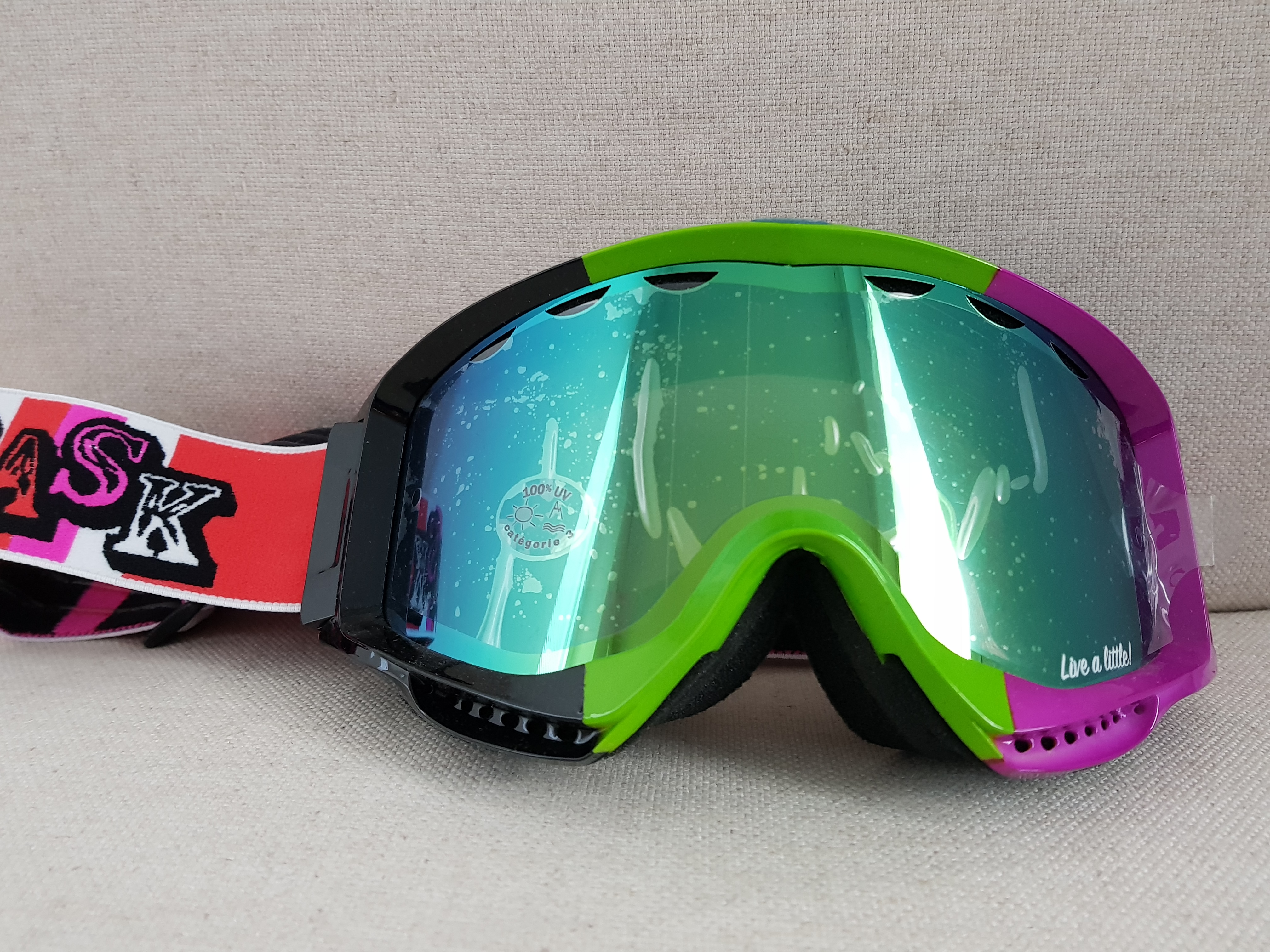 Lyžařské brýle KASK - MASK 3 Multi Circus black/green/pink, multi, VLT Cat 3