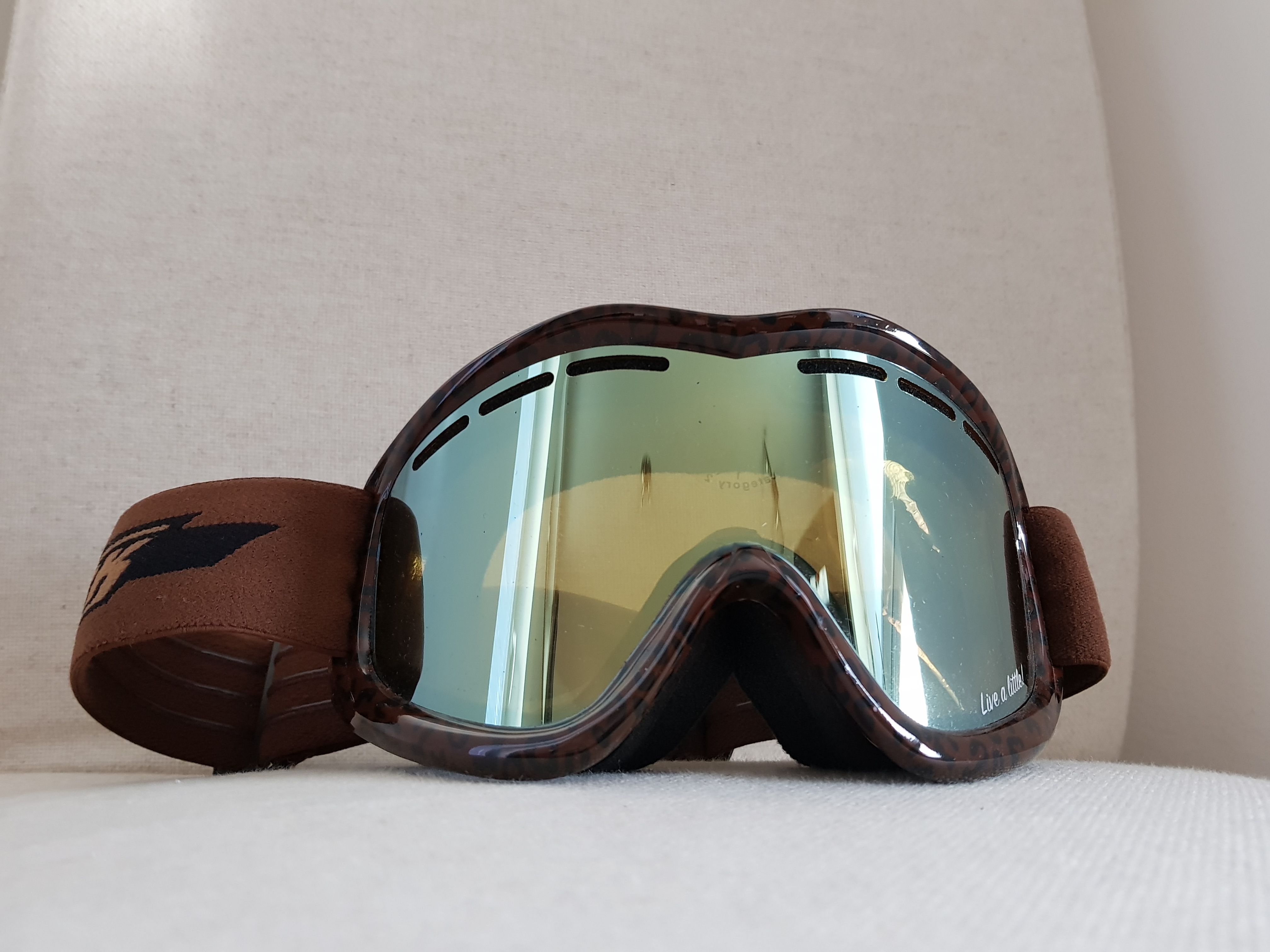 VZOREK Lyžařské brýle KASK - MASK 2 Brown Panther, hnědá VLT Cat 2 (ROZBALENO SKLADEM)