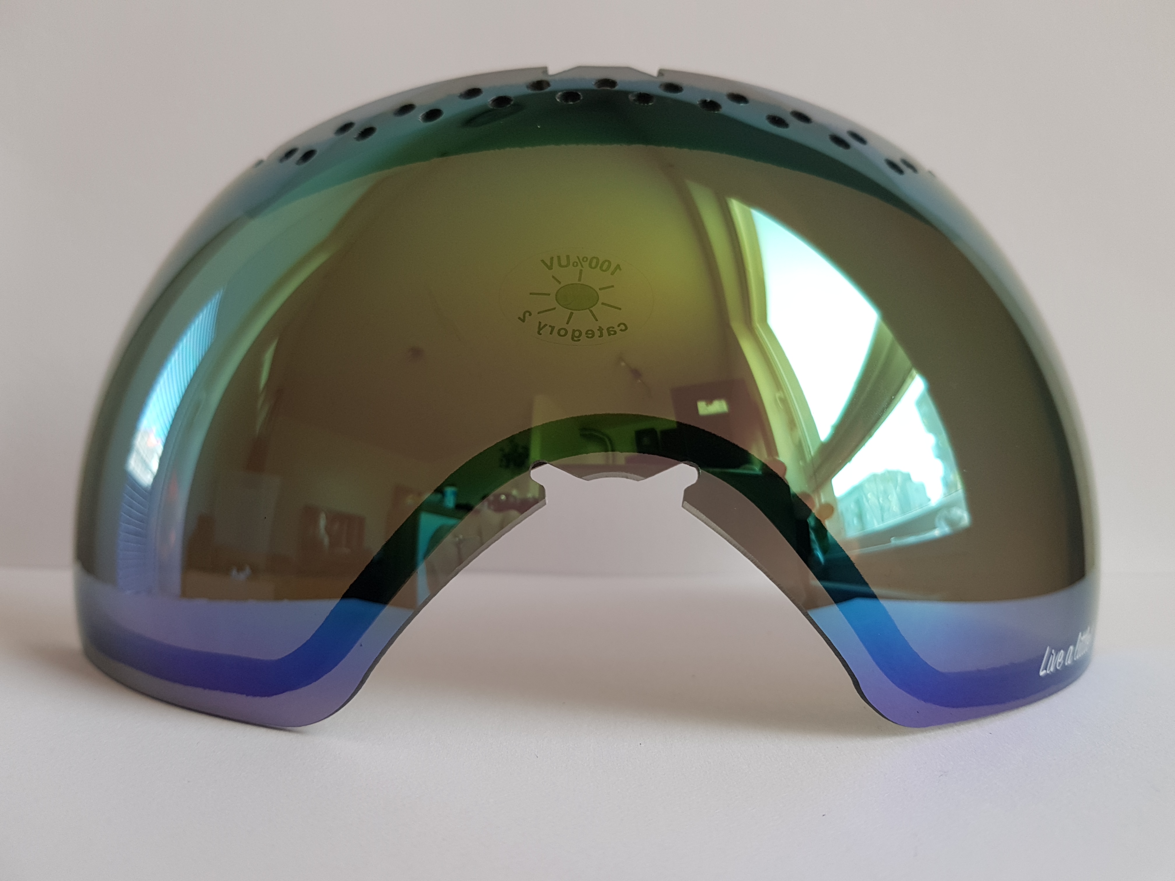 Zorník k lyžařským brýlím KASK - Lens Mask 4 Green Mirror, VLT Cat 2