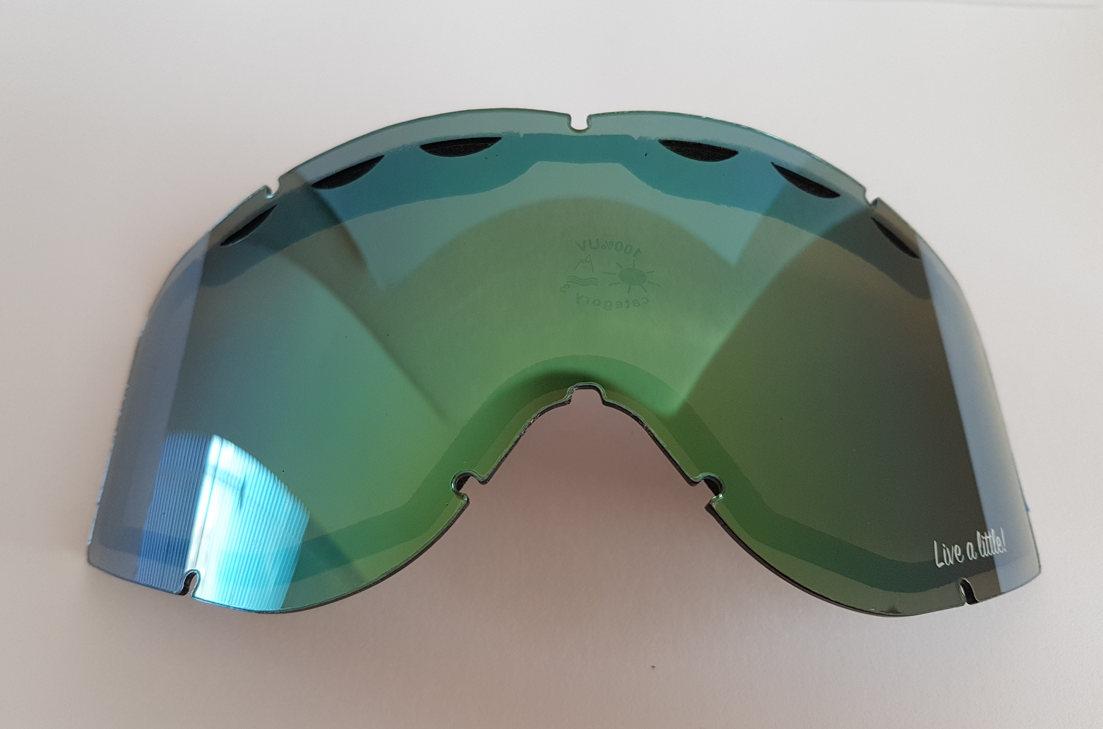 Zorník k lyžařaským brýlím KASK - Lens Mask 3 Green Mirror, VLT Cat 3