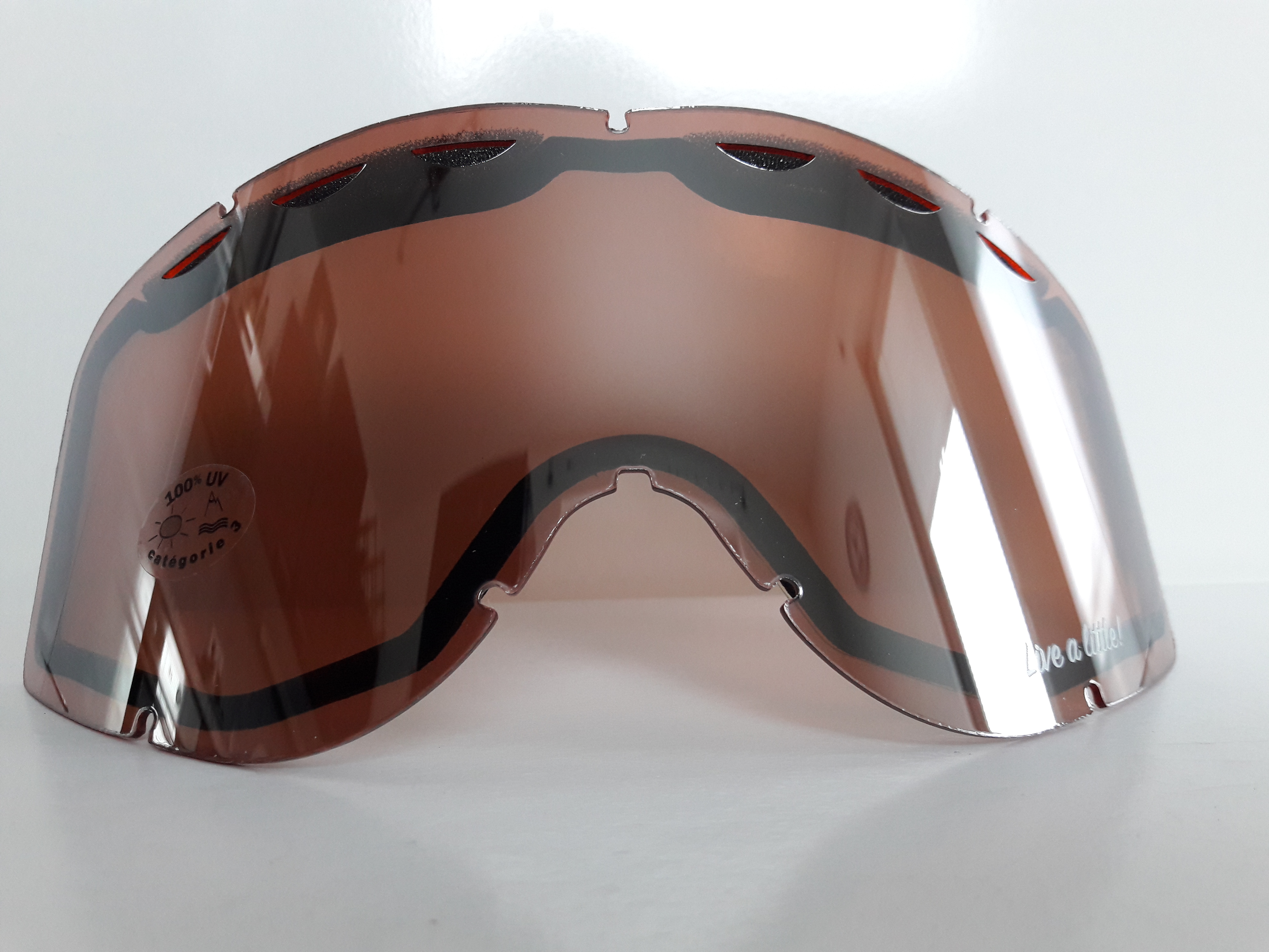 Zorník k lyžařským brýlím KASK - Lens Mask 3 Silver Mirror, pink VLT Cat 3