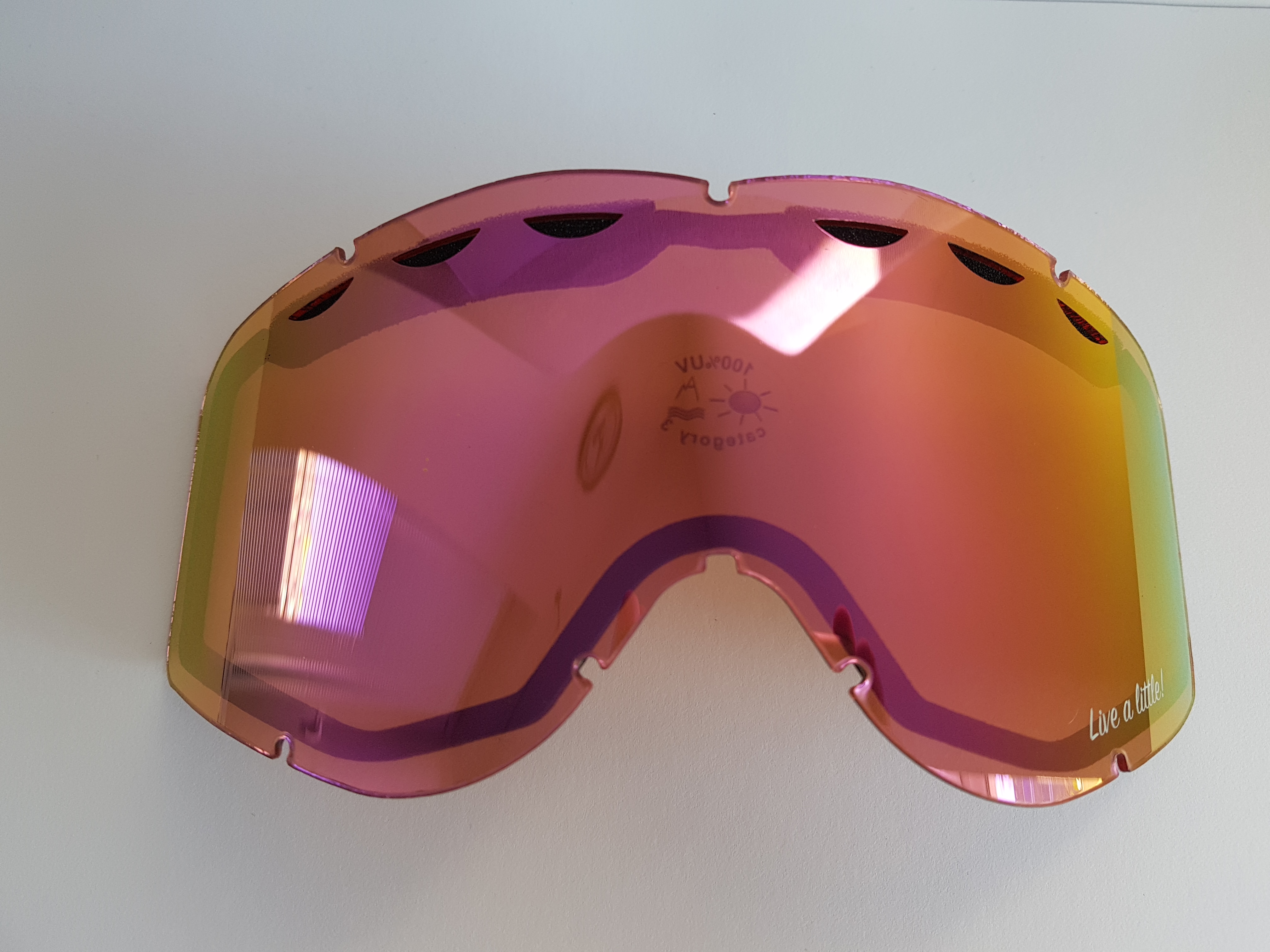 Zorník k lyžařským brýlím KASK - Lens Mask 3 Purple Mirror, VLT Cat 3