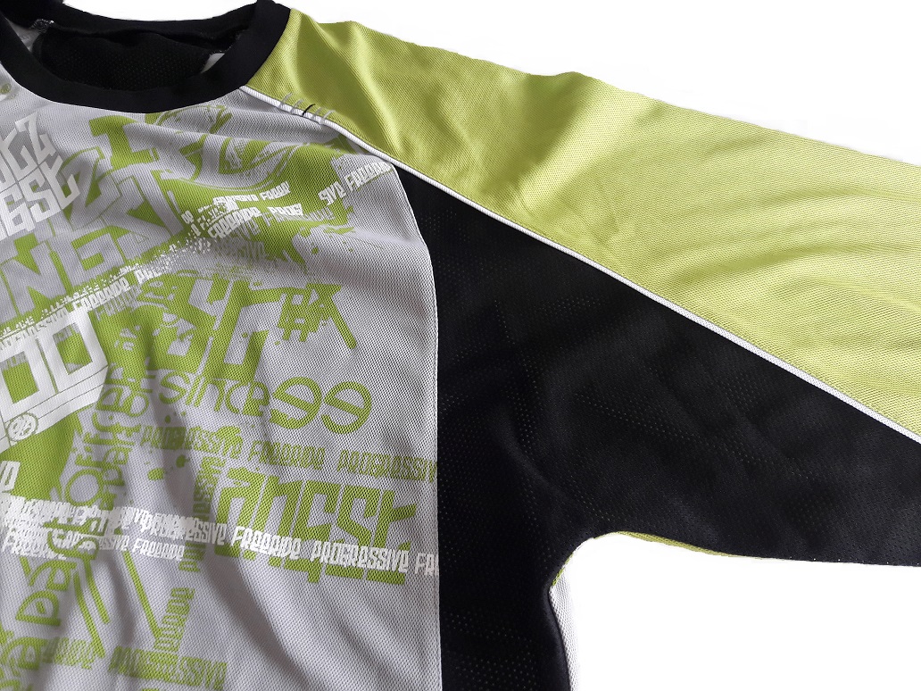 Pánský freeride dres Platzangst - Twister, white/lime 