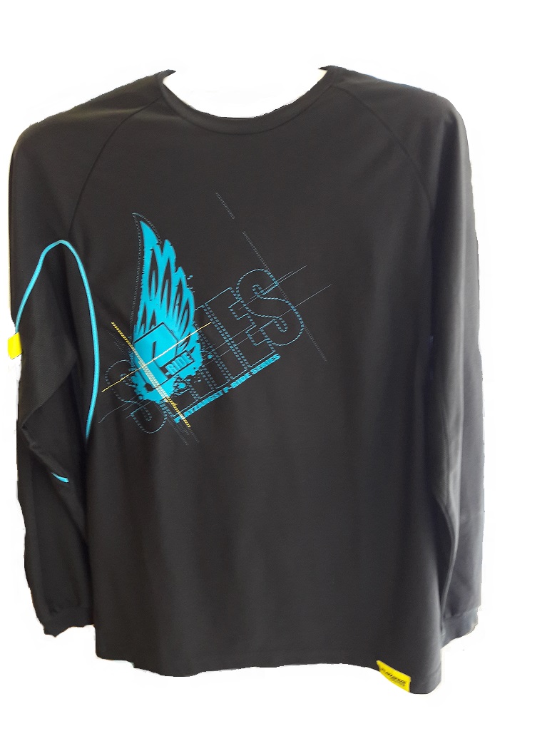 Pánský freeride dres Platzangst - P-Ride, černá/modrá