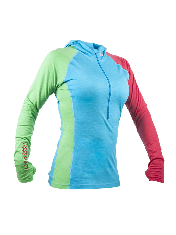 Dámské merino kalhoty KASK - Woman Longjohn 160 3/4, světle modrá