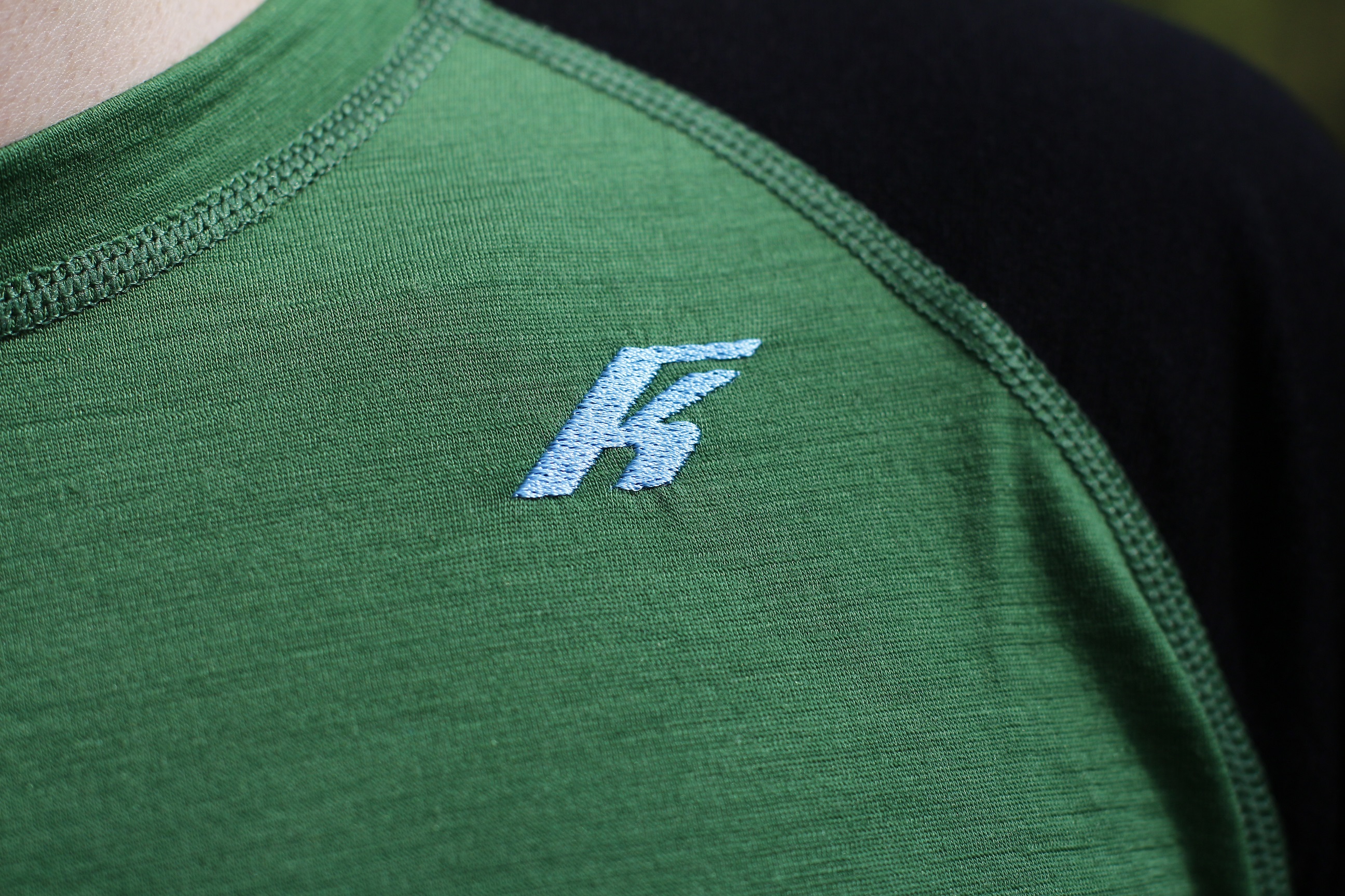 Pánské merino tričko KASK - Crew 160, tmavě zelená