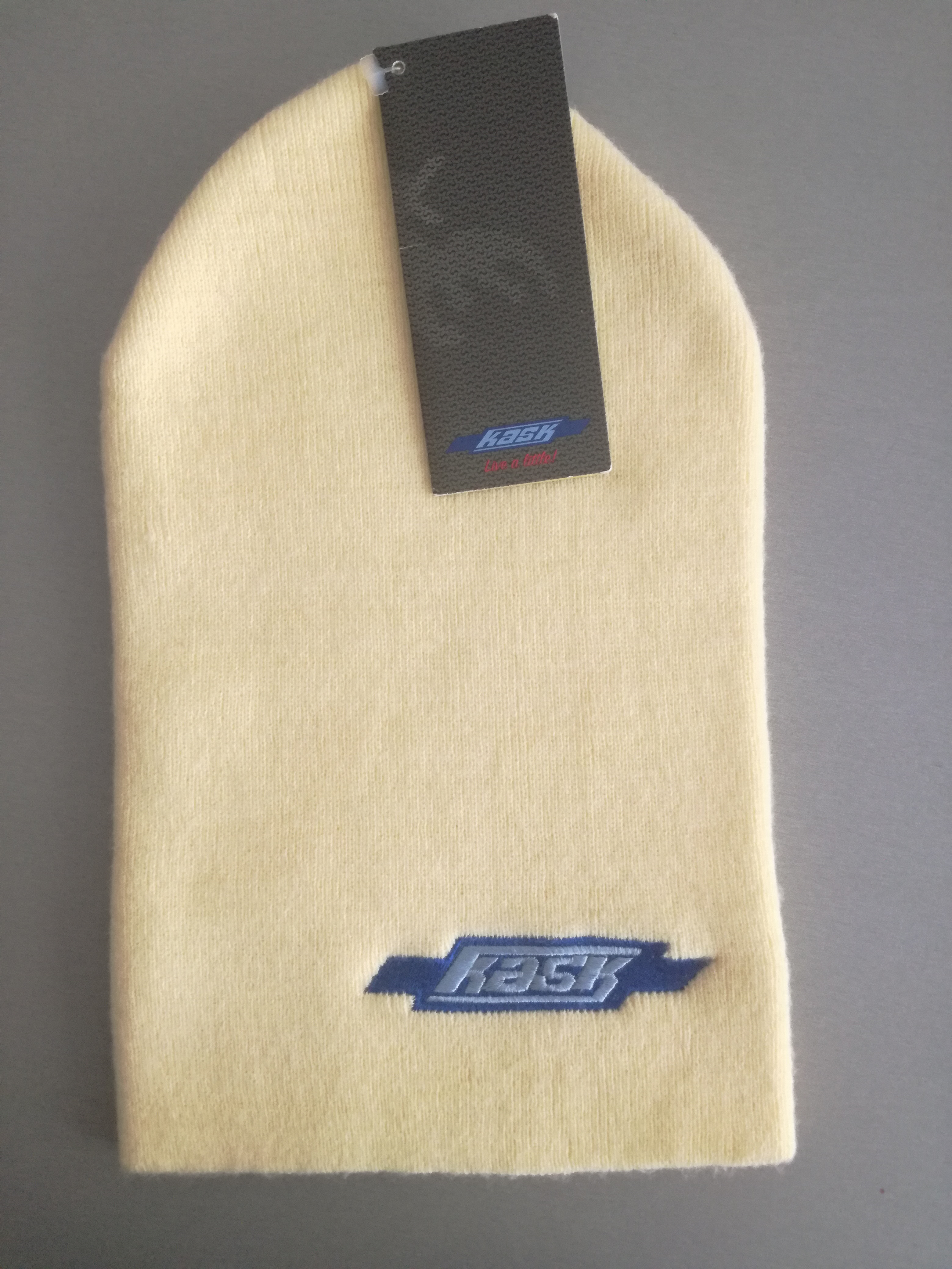 Pletená čepice KASK - Karamell, žlutá