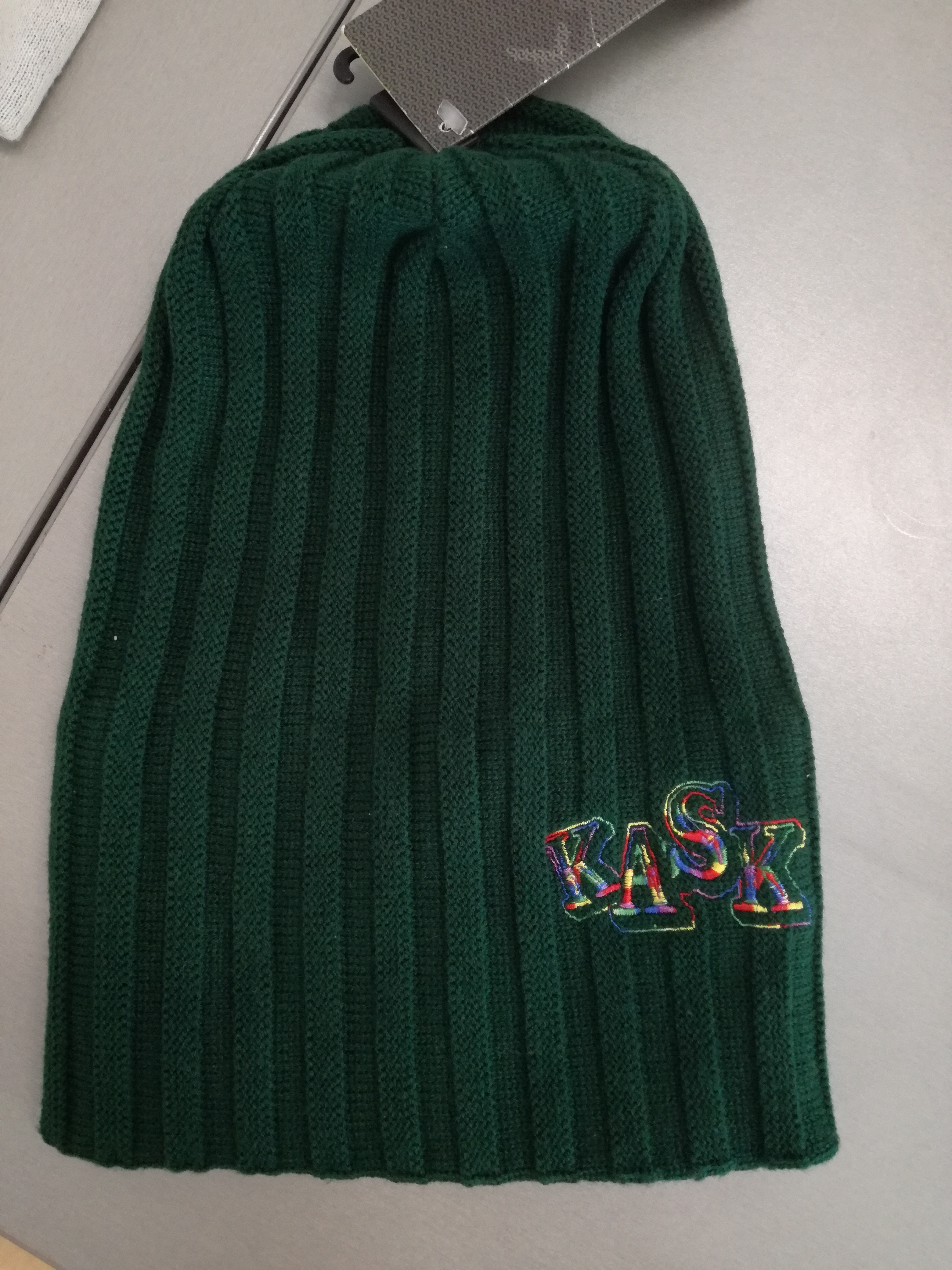 Pletená čepice KASK - Ribb, tmavě zelená