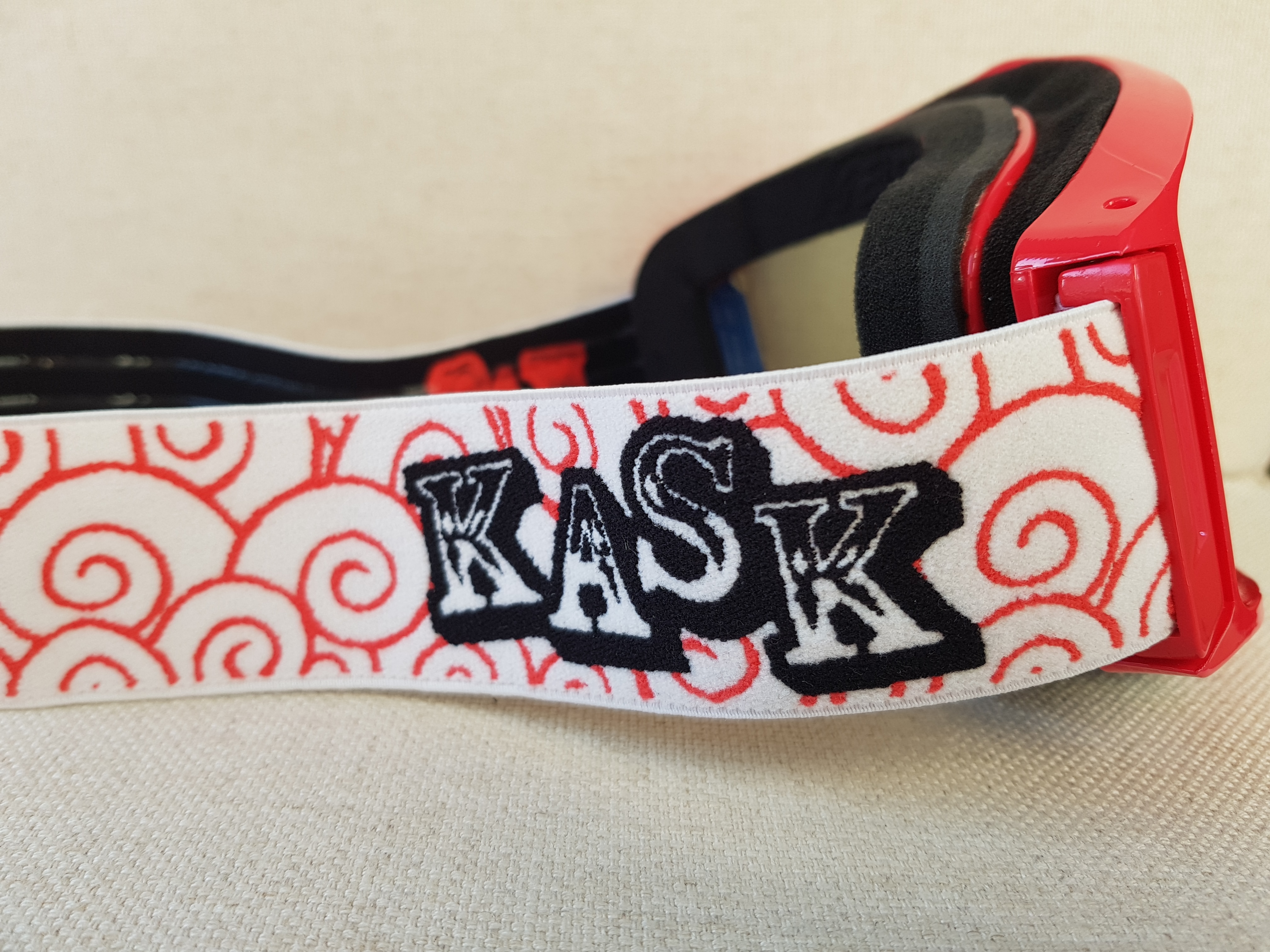 Lyžařské brýle KASK - MASK 3 Sea Shells Red, červená, VLT Cat 2