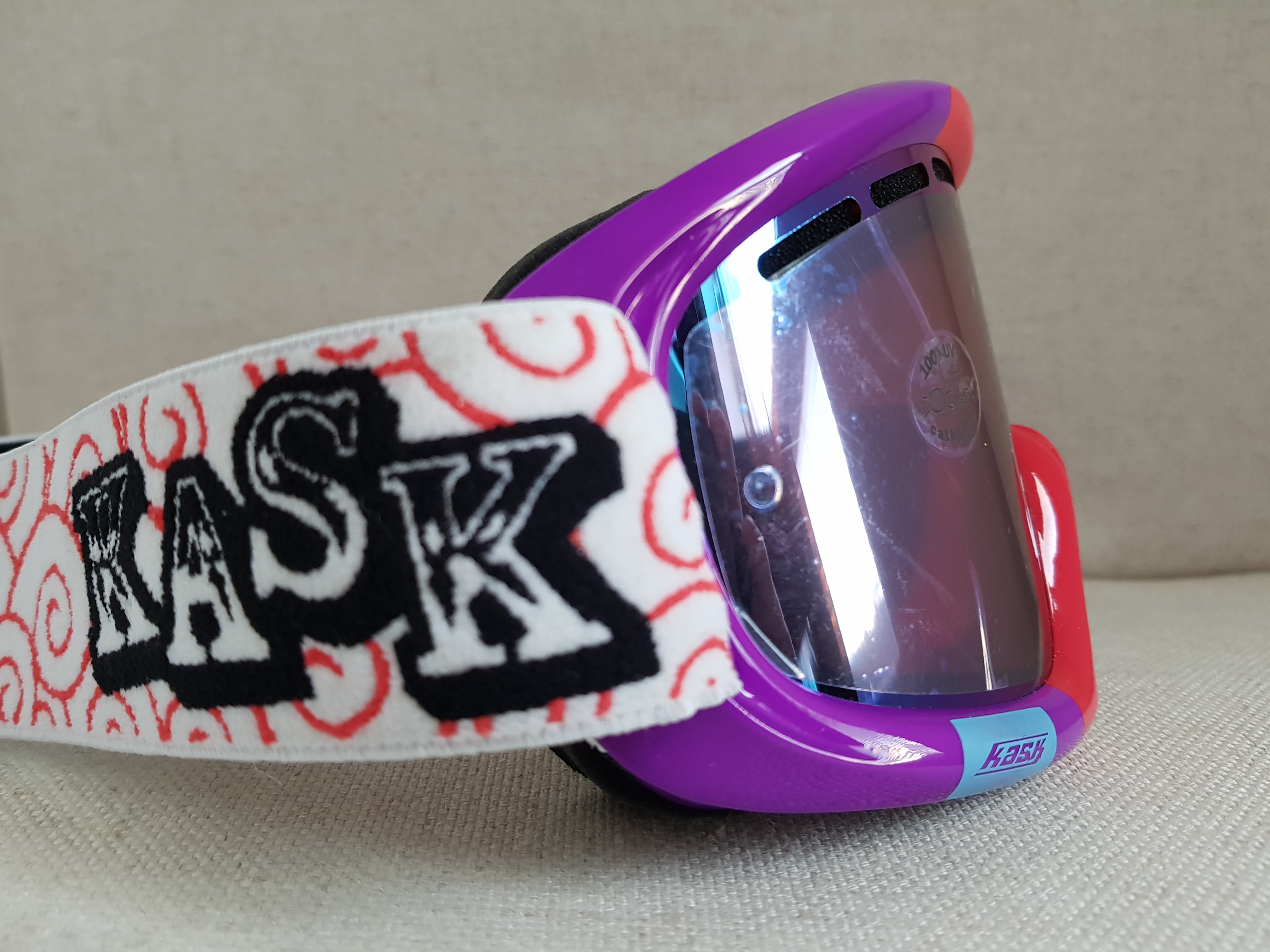 Lyžařské brýle KASK - MASK 2 Sea Shells, růžová/červená