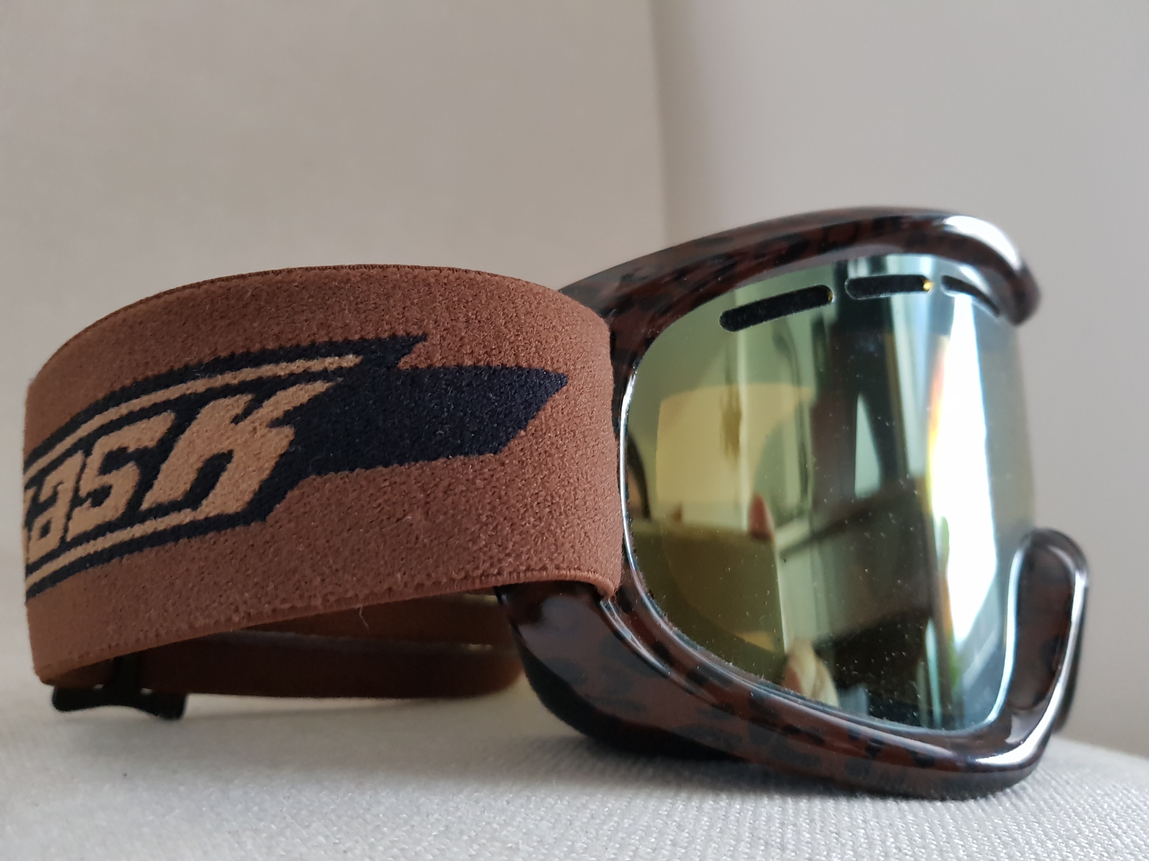 VZOREK Lyžařské brýle KASK - MASK 2 Brown Panther, hnědá VLT Cat 2 (ROZBALENO SKLADEM)