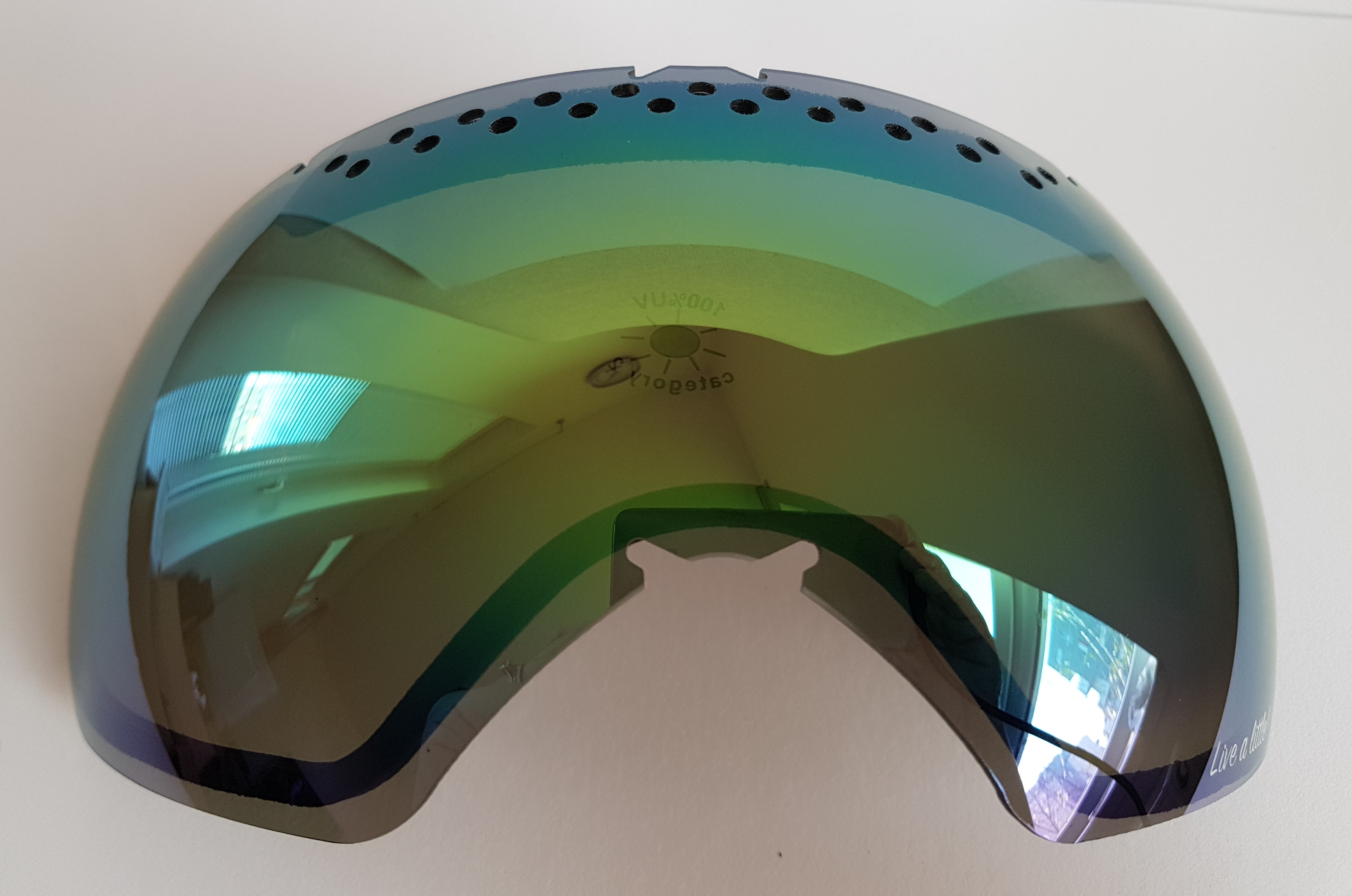 Zorník k lyžařským brýlím KASK - Lens Mask 4 Green Mirror, VLT Cat 2
