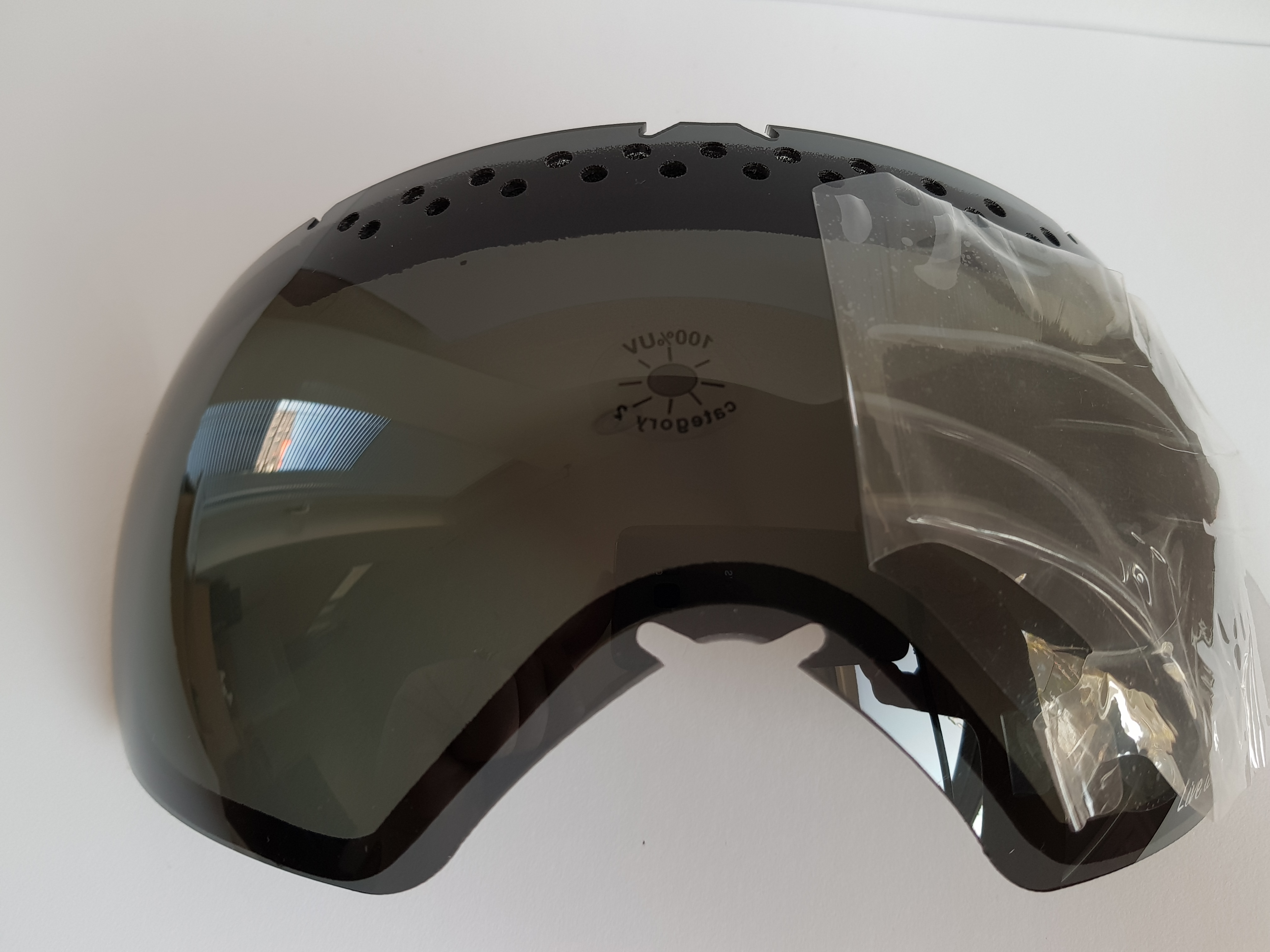 Zorník k lyžařským brýlím KASK - Lens Mask 4 Black Tinted VLT Cat 2