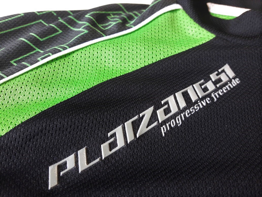 Pánský dres Platzangst - Single trail, černá/zelená