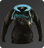 Dámská mikina Platzangst - Bird Blue, černá/modrá