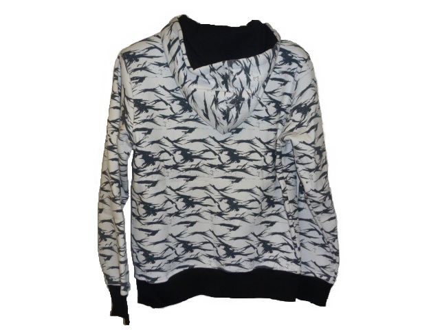 Pánská mikina Platzangst - CLAW, bílá/černá