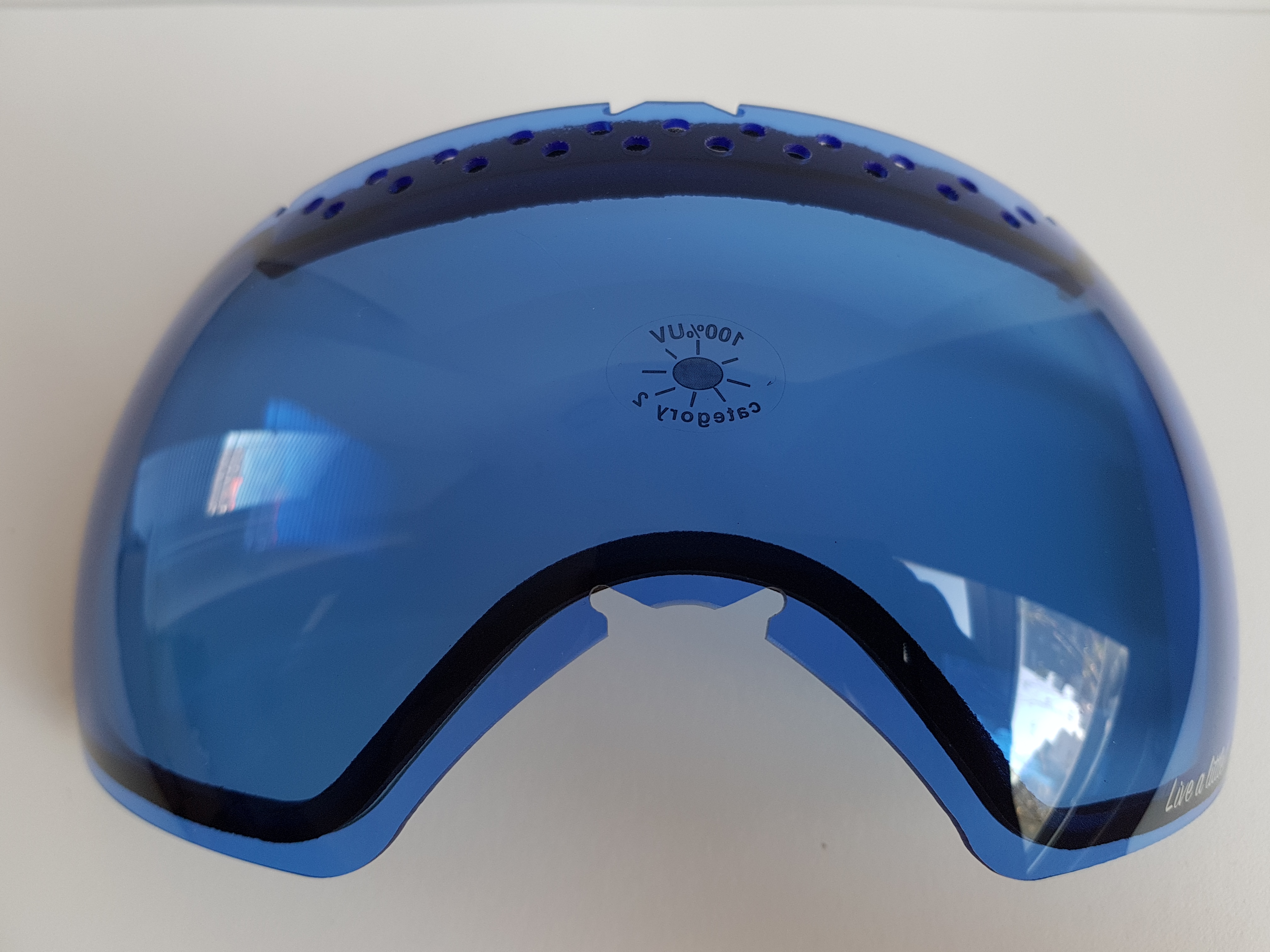 Zorník k lyžařským brýlím KASK - Lens Mask 4 Blue Tinted, VLT Cat 2