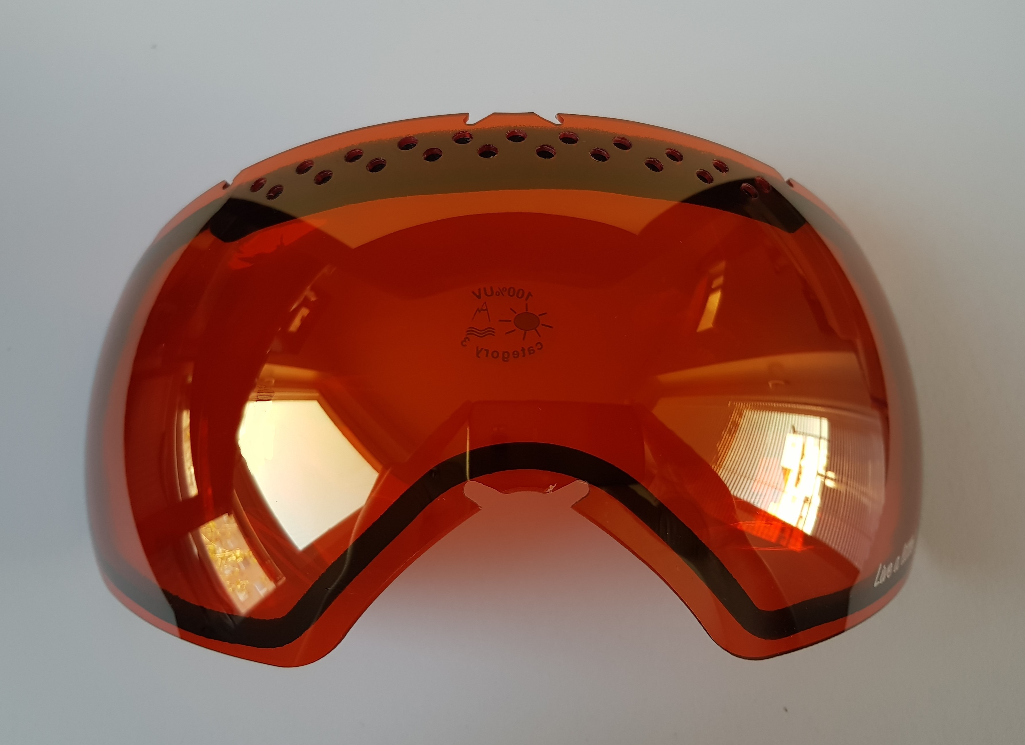 Zorník k lyžařským brýlím KASK - Lens MASK 4 Gold Mirror, Pine, VLT Cat 3