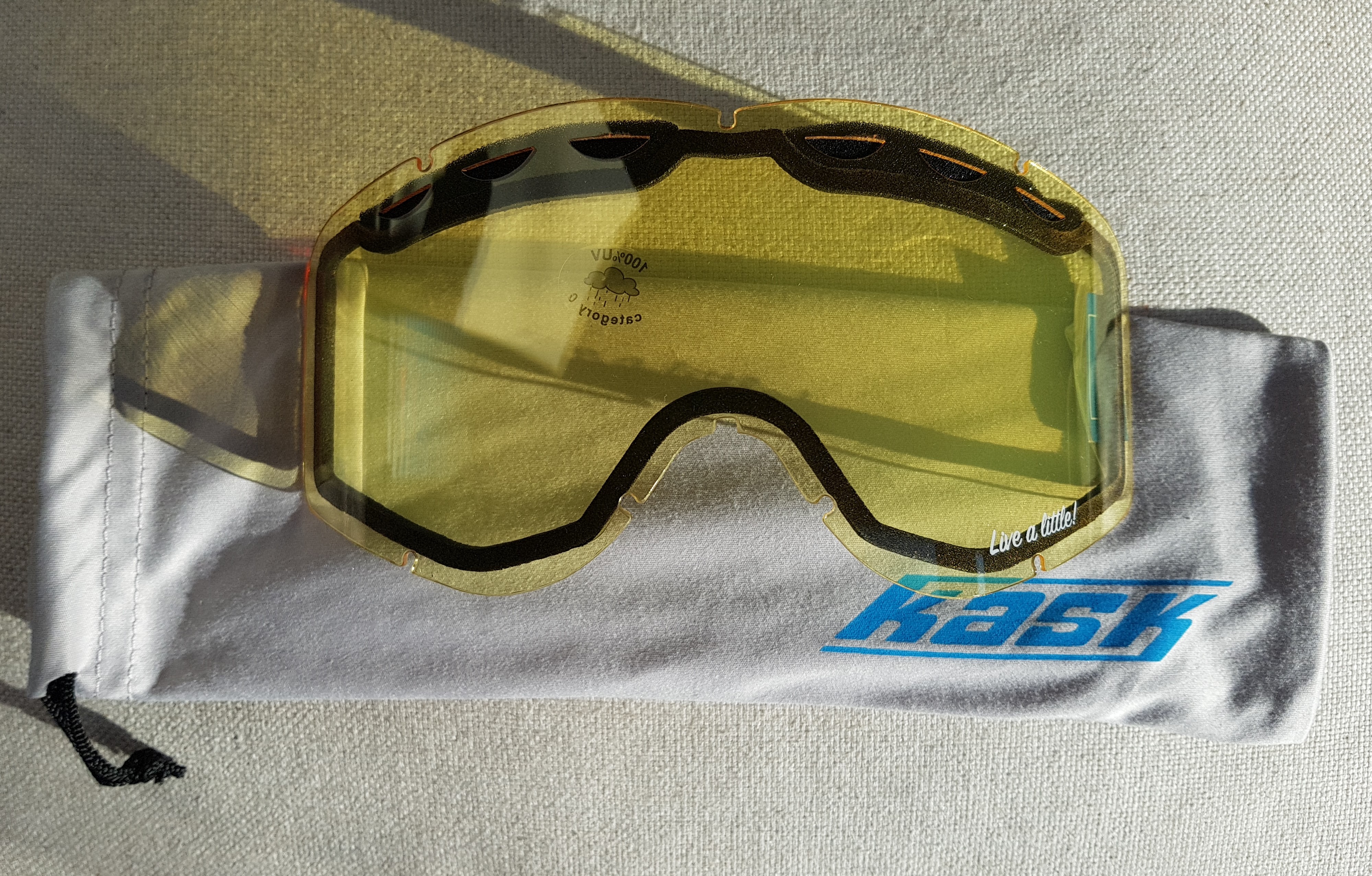 Lyžařské brýle KASK - MASK 3 WHITE, bílá, VLT Cat 3