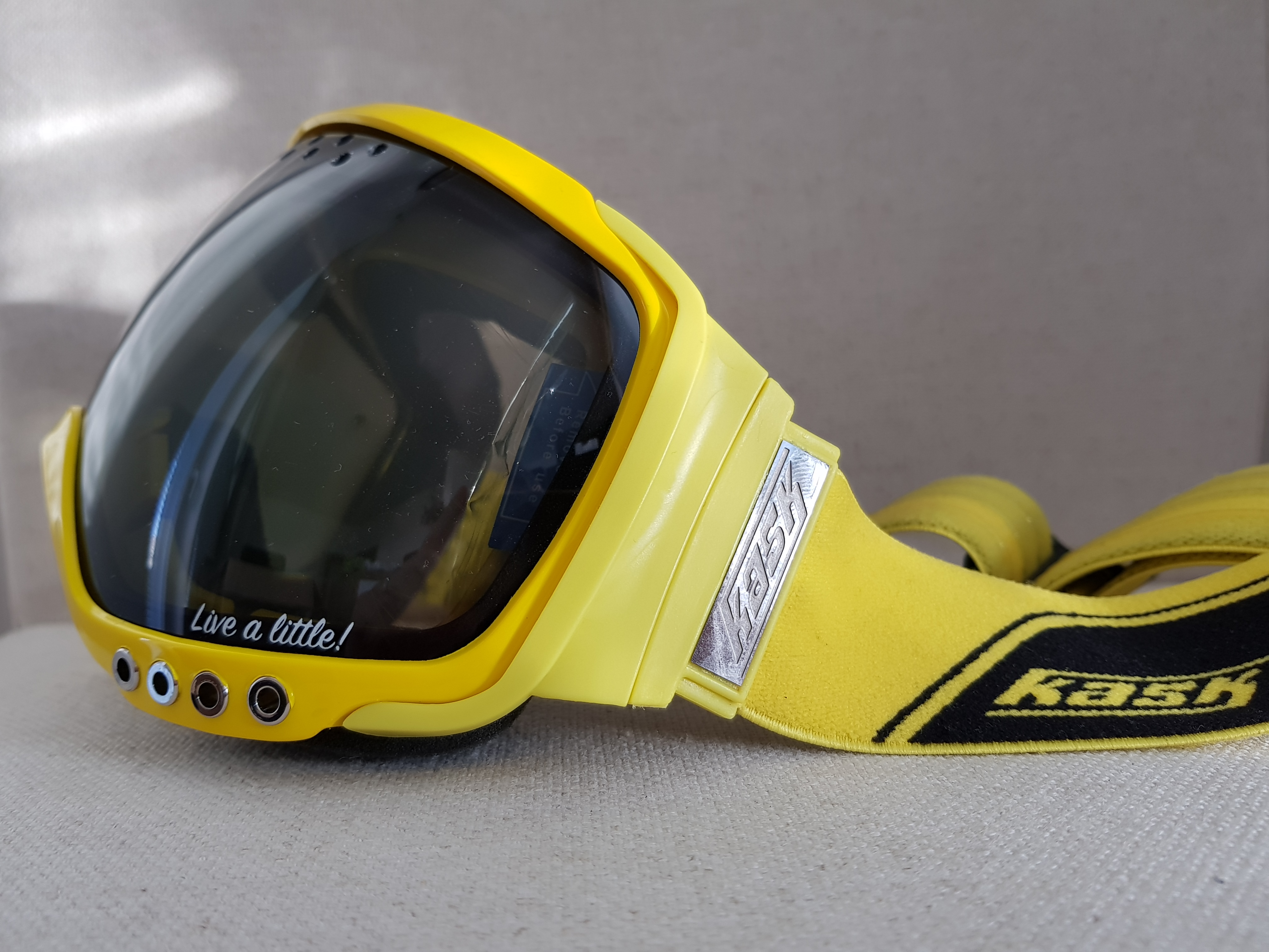 VZOREK Lyžařské brýle KASK - MASK 4 Bumble Bee, žlutá VLT Cat 3 (ROZBALENO SKLADEM)