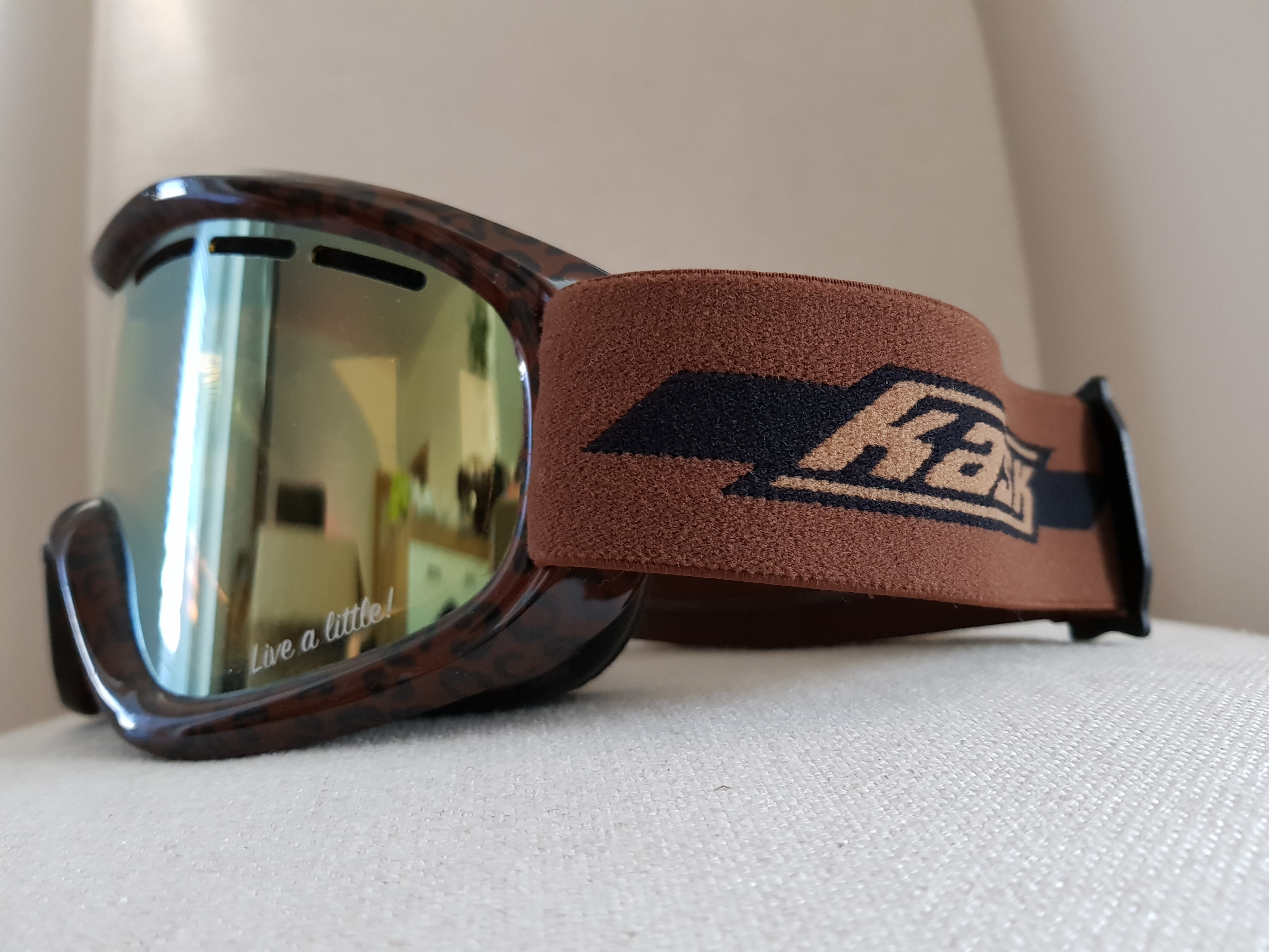 VZOREK Lyžařské brýle KASK - MASK 2 Brown Panther, hnědá VLT Cat 2 (ROZBALENO SKLADEM)