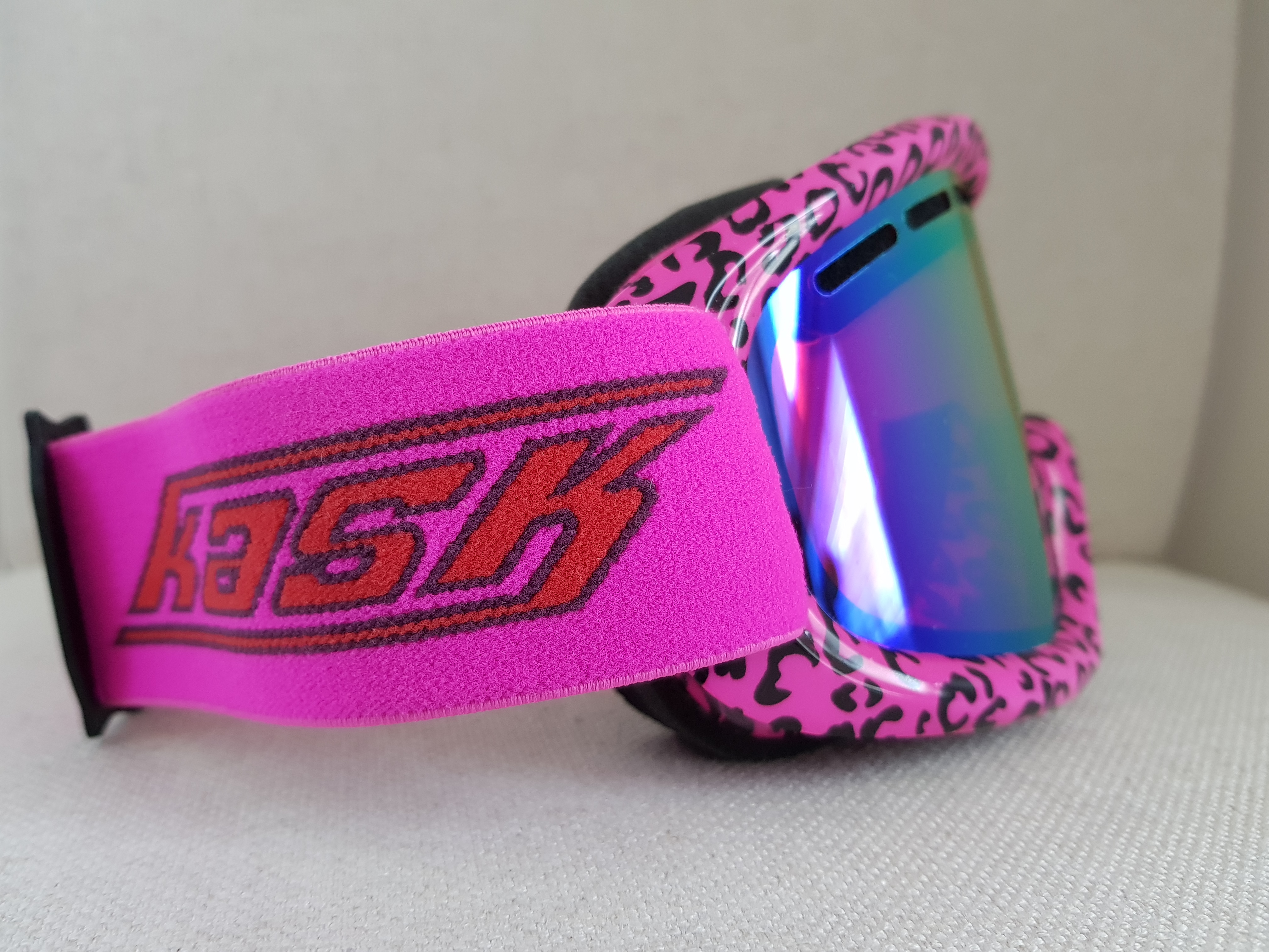 VZOREK Lyžařské brýle KASK - MASK 2 Pink Cougar, růžová VLT Cat 3 (ROZBALENO SKLADEM)