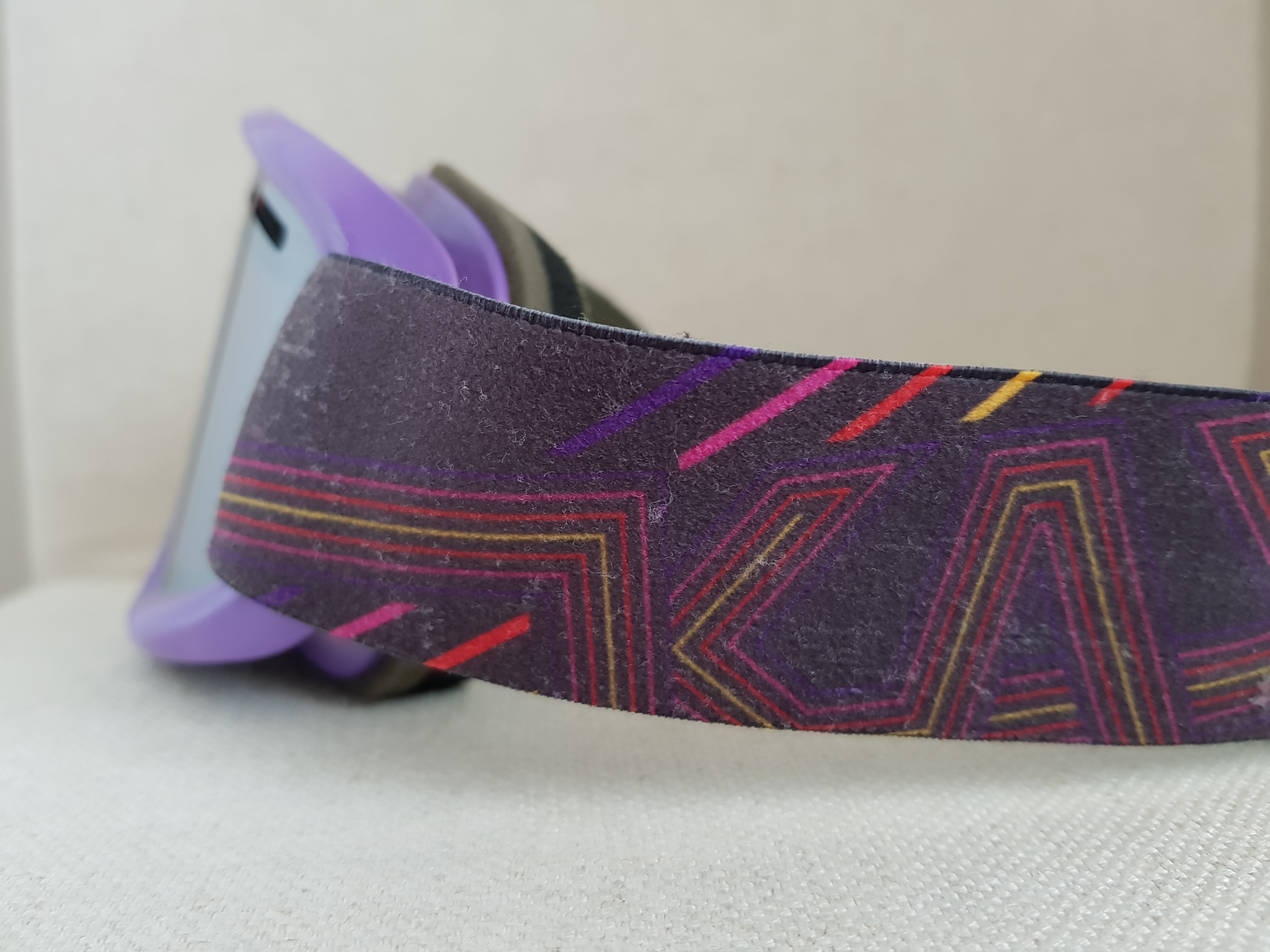 VZOREK Lyžařské brýle KASK - MASK 2 Stripe purple, fialová VLT Cat 3 (ROZBALENO SKLADEM)