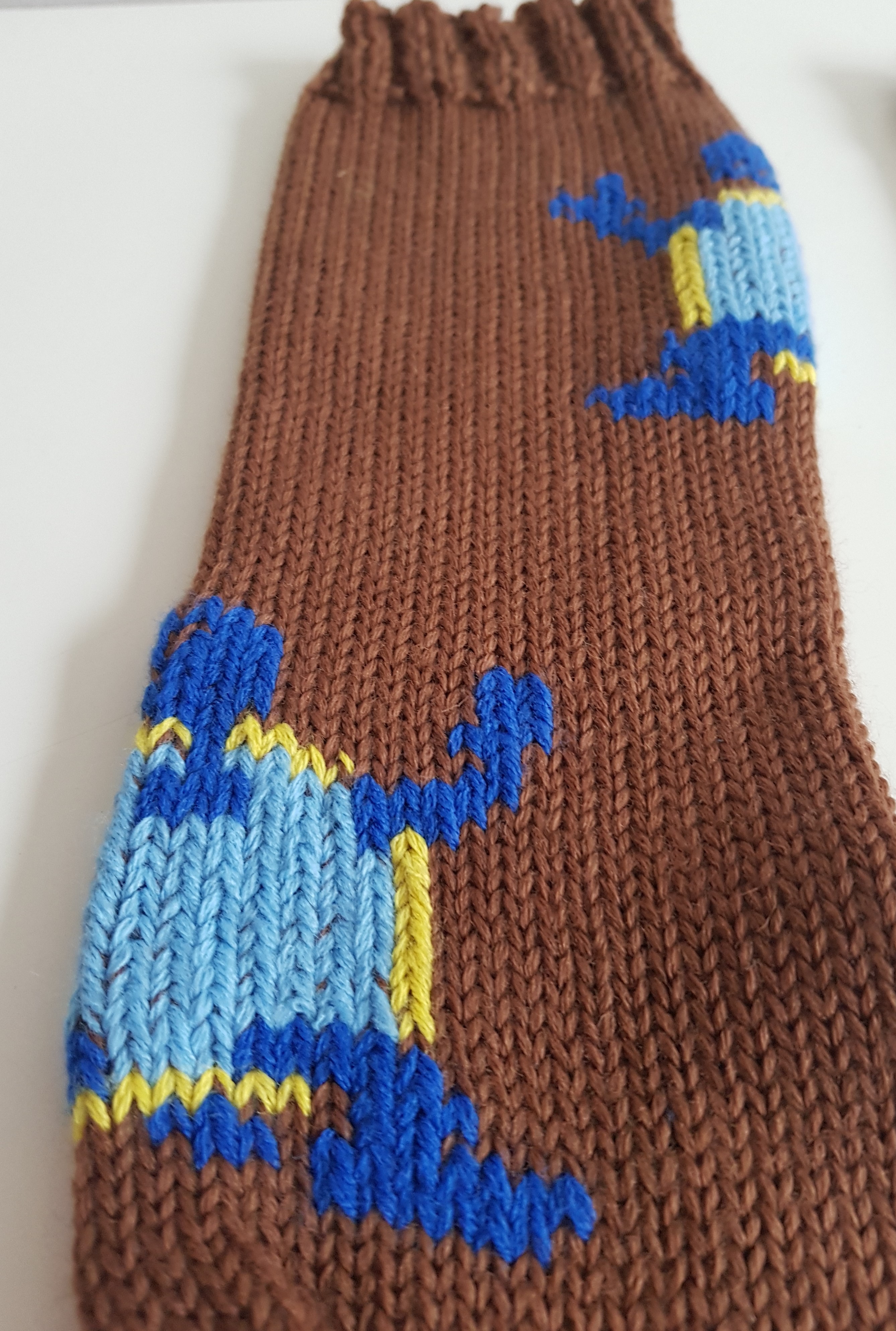 Pletené merino ponožky KASK - Apres Ski, hnědá