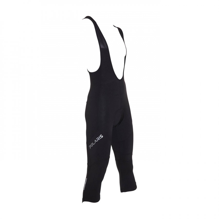 Zateplené kšandové 3/4 kalhoty Polaris - Bib 3 Quartz, černá