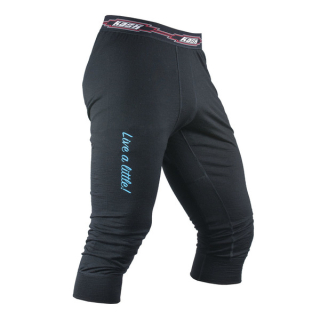 Pánské merino kalhoty KASK - Mens Longjohn WARM 160 3/4, černá