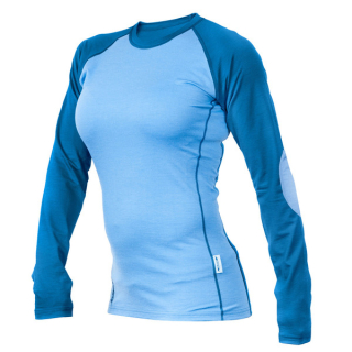 Dámské merino tričko KASK - Women Crew HOT 160, denim blue