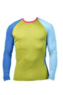 Pánské merino tričko KASK - Crew Neck 200, lime