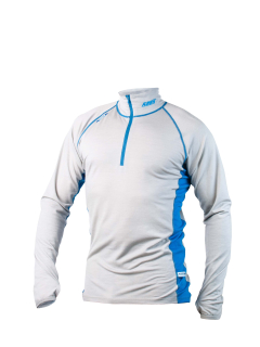 Pánské merino tričko KASK - Polo 200, šedá
