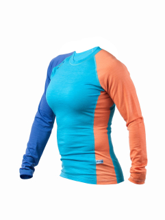 Dámské merino tričko KASK - Womens Crew 200 HOT, světle modrá